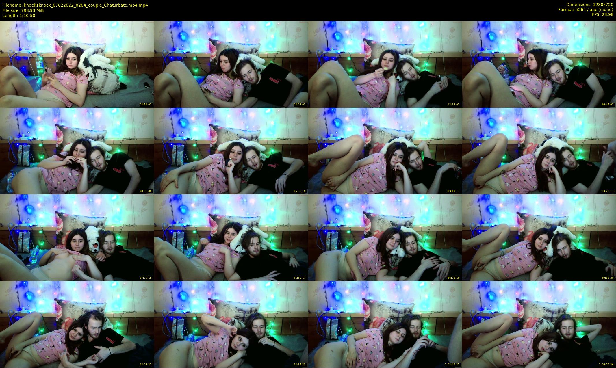 knock1knock — 71 minute Chaturbate couple cam show recording, 720p, Feb 7, 2022