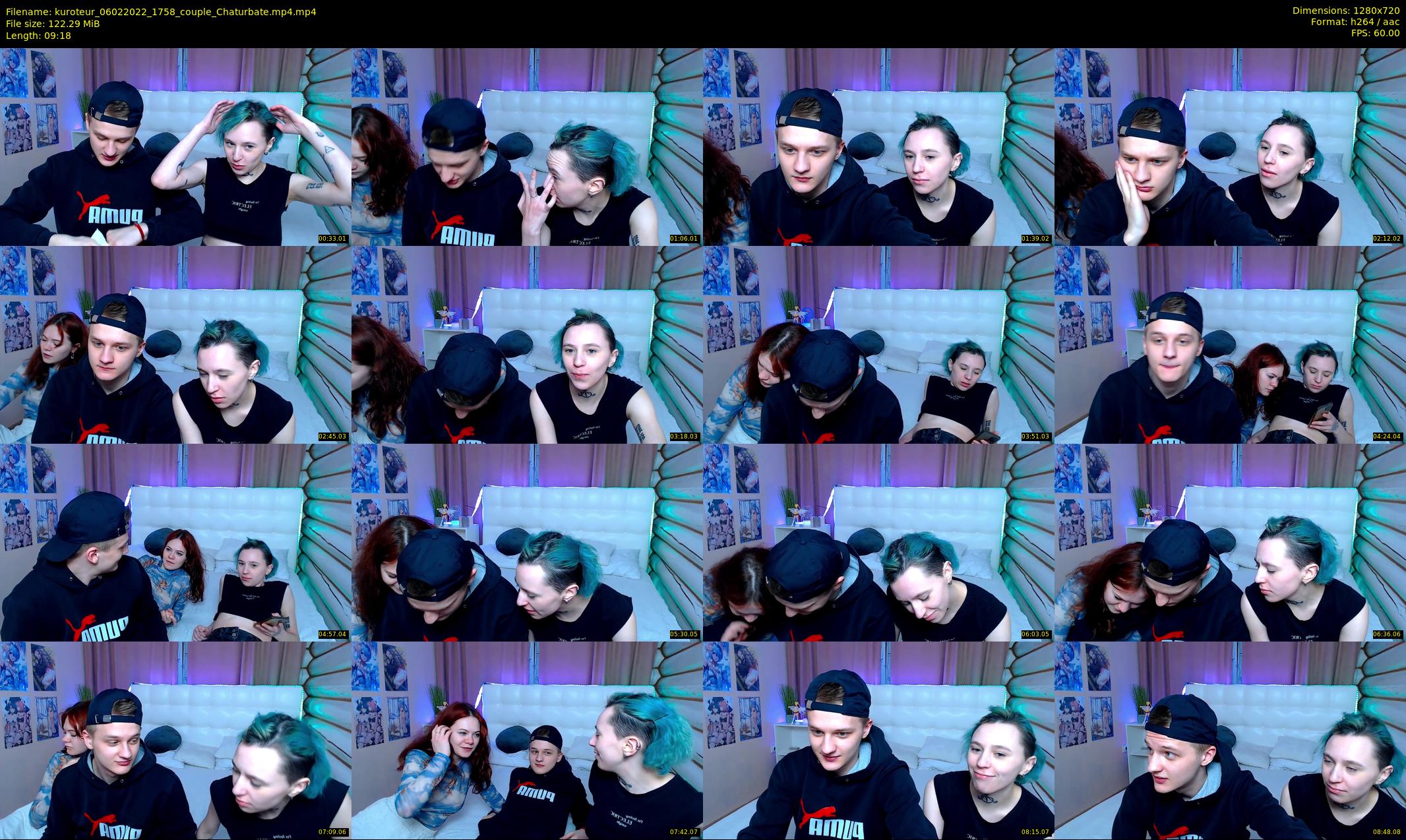 kuroteur — 10 minute Chaturbate couple cam show recording, 720p, Feb 6, 2022