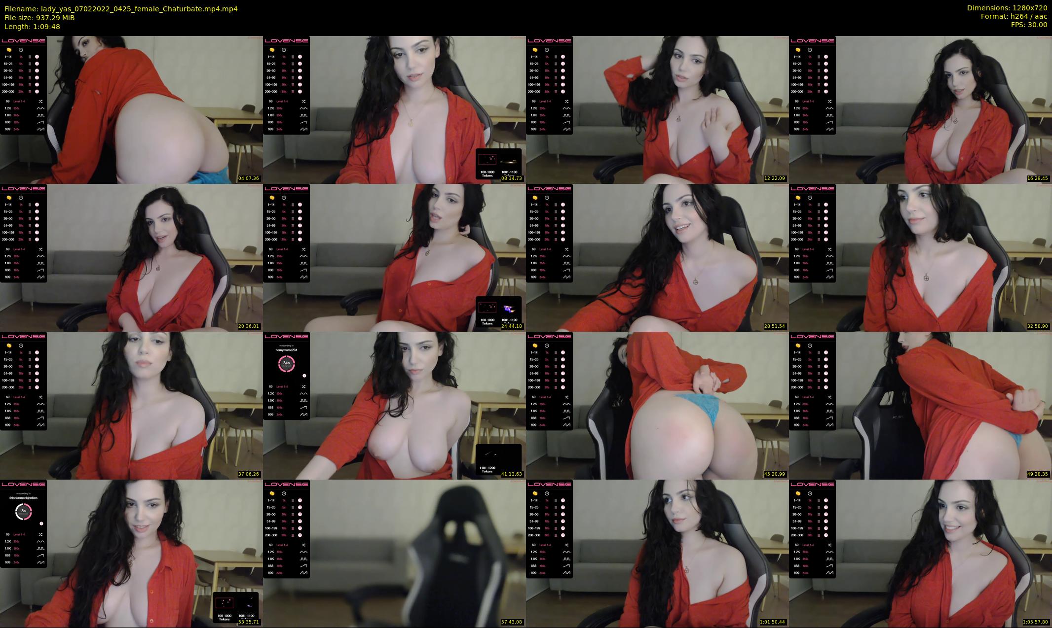 lady_yas — 70 minute Chaturbate female cam show recording, 720p, Feb 7, 2022