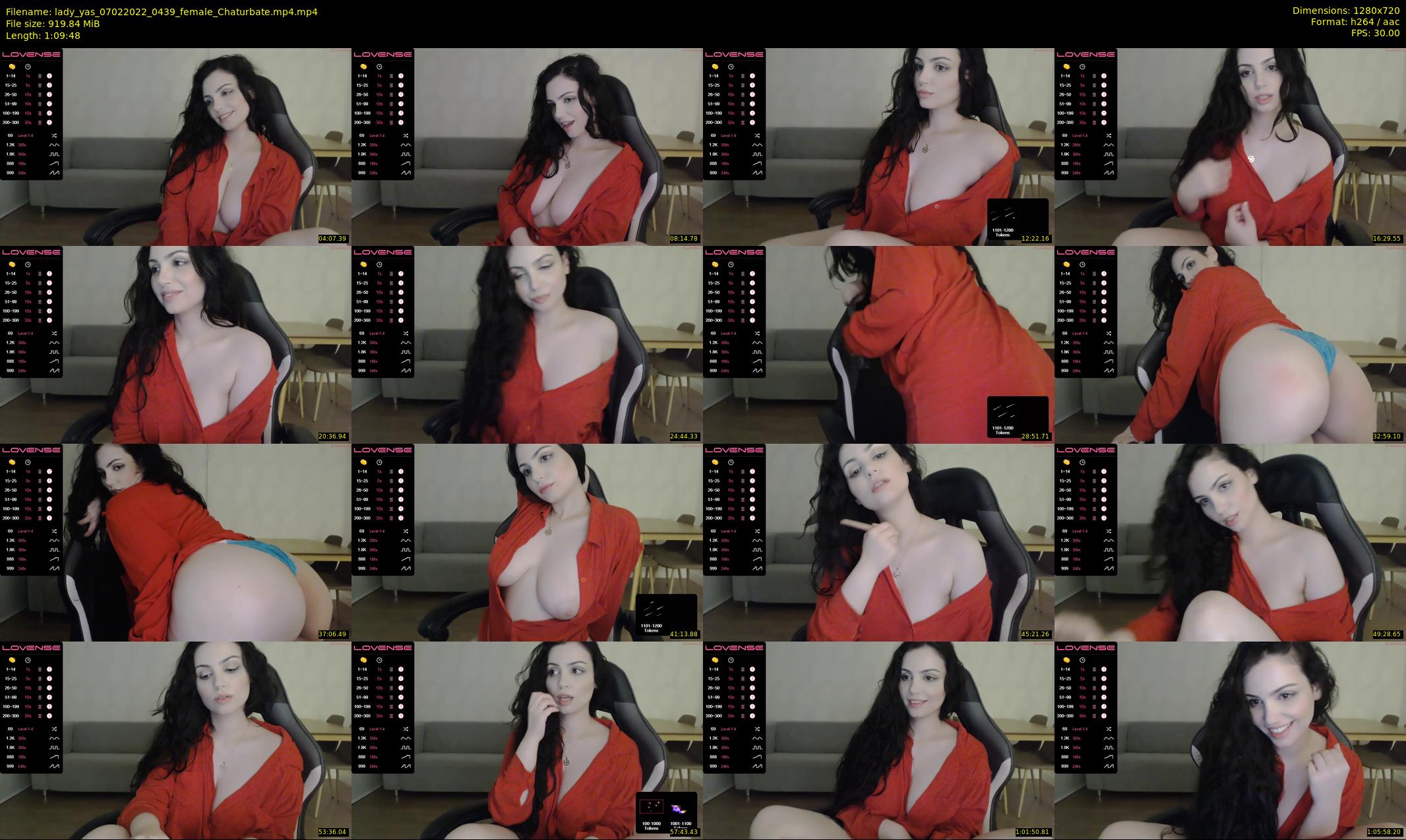 lady_yas — 70 minute Chaturbate female cam show recording, 720p, Feb 7, 2022