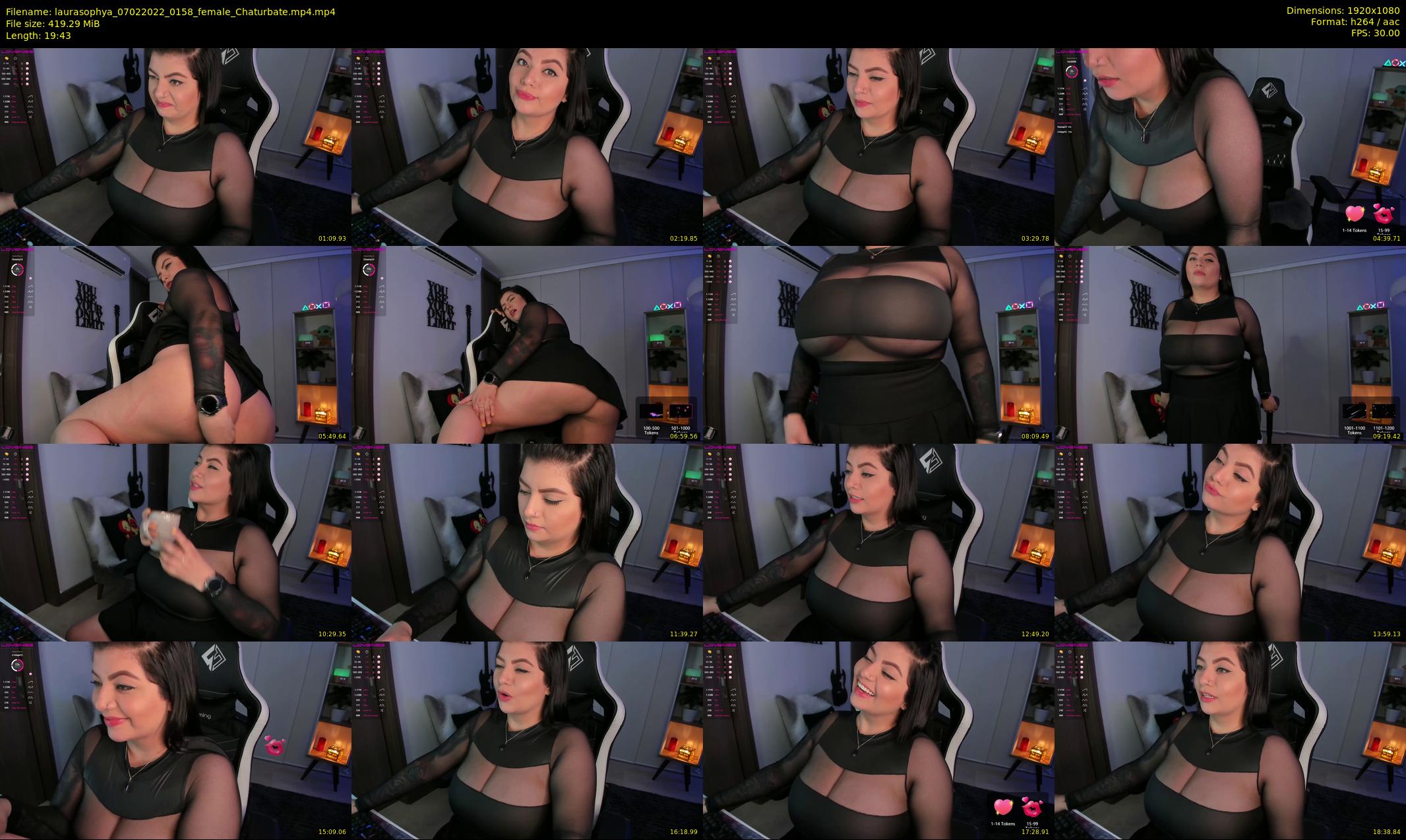 laurasophya — 20 minute Chaturbate female cam show recording, 1080p, Feb 7, 2022