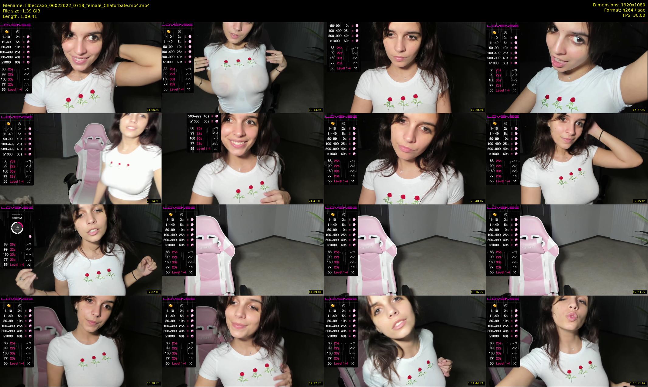 lilbeccaxo — 70 minute Chaturbate female cam show recording, 1080p, Feb 6, 2022
