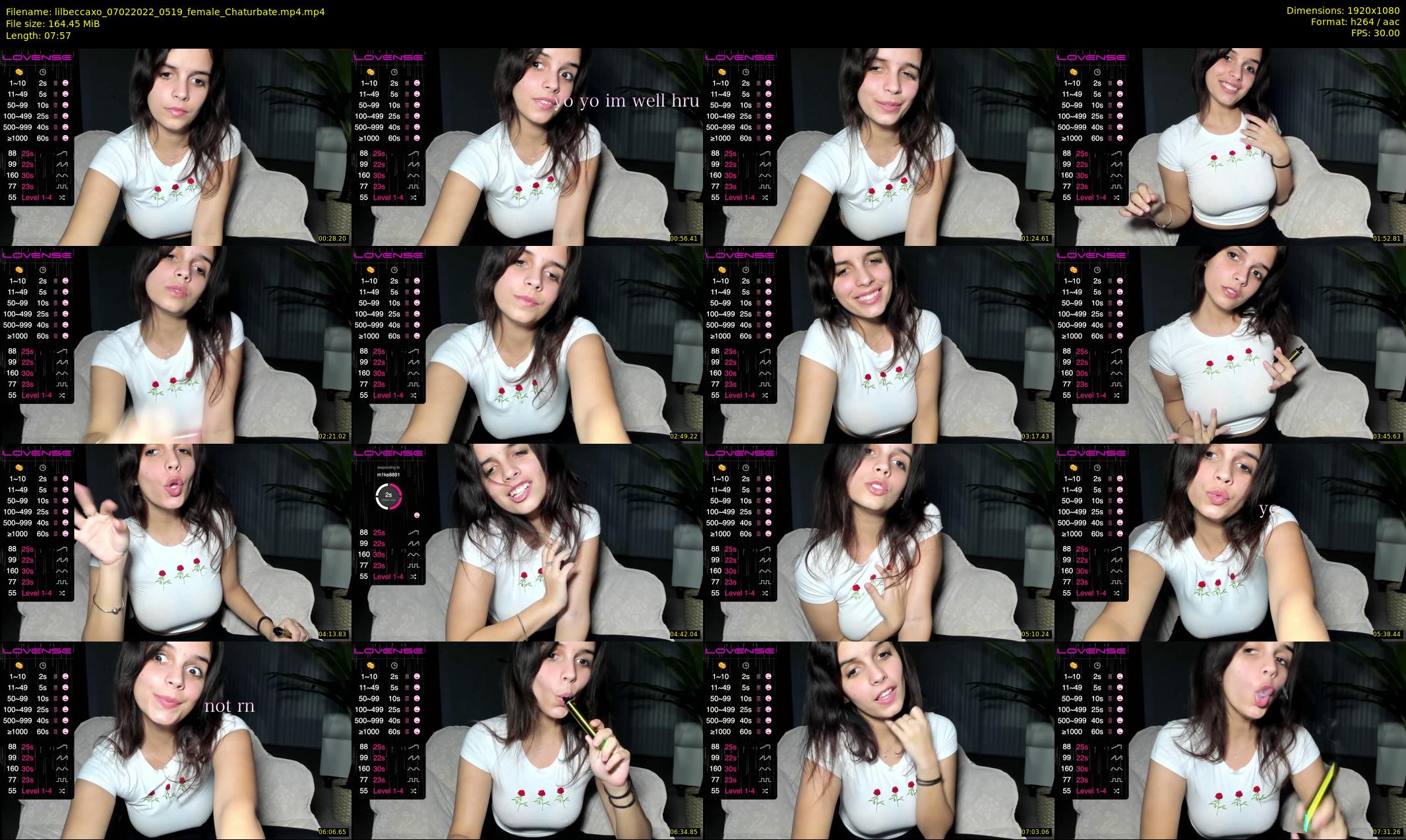 lilbeccaxo — 8 minute Chaturbate female cam show recording, 1080p, Feb 7, 2022