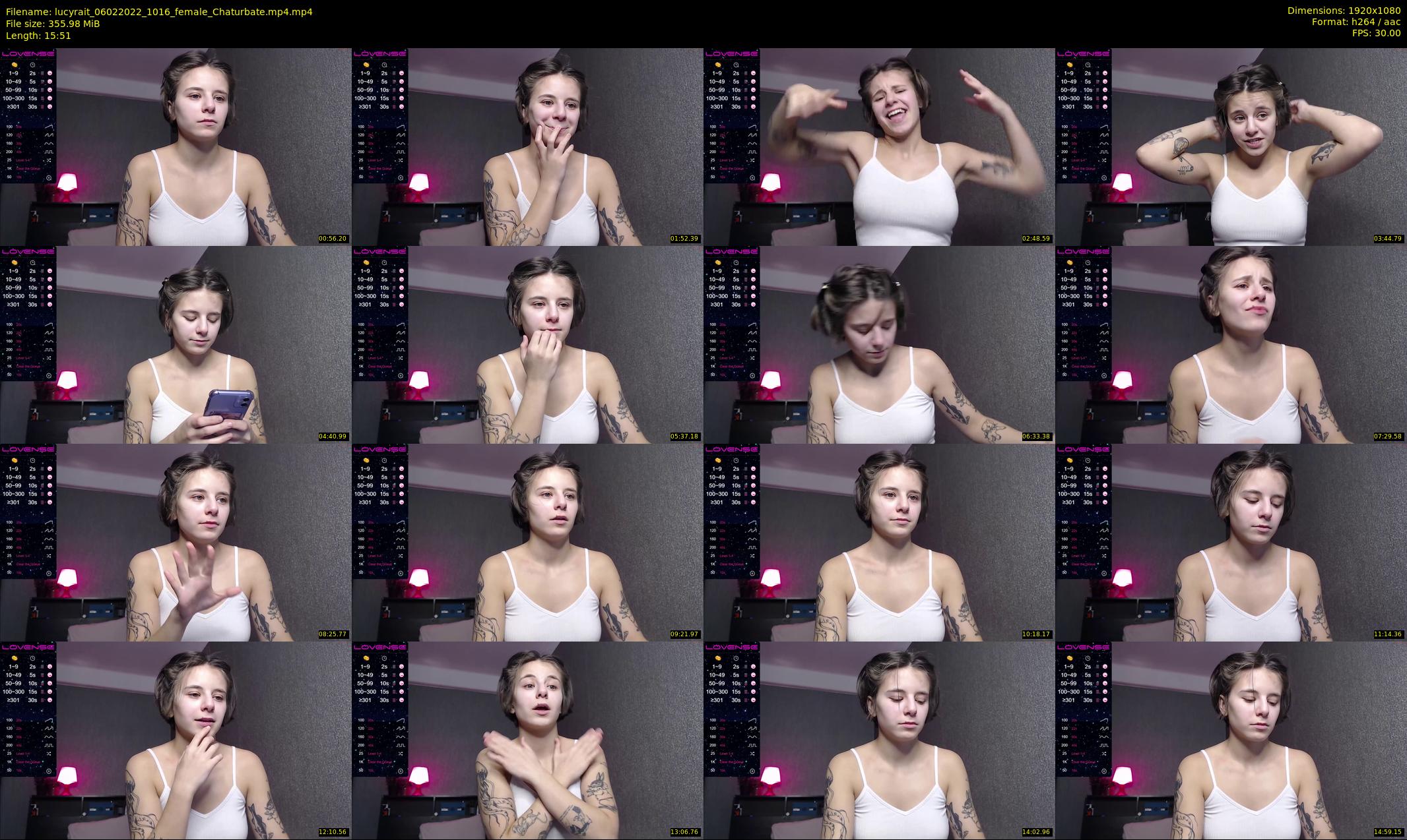lucyrait — 16 minute Chaturbate female cam show recording, 1080p, Feb 6, 2022
