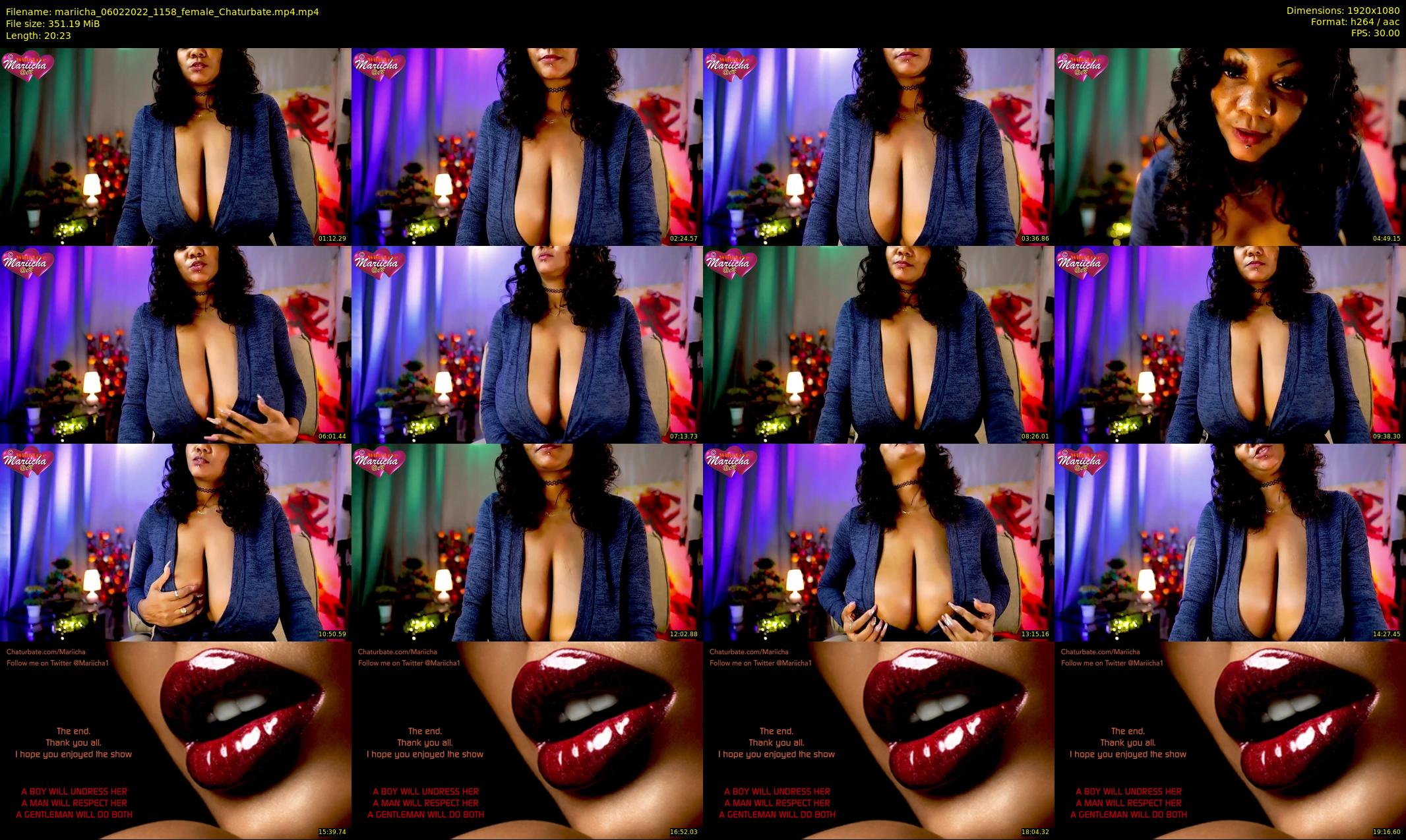 mariicha — 21 minute Chaturbate female cam show recording, 1080p, Feb 6, 2022