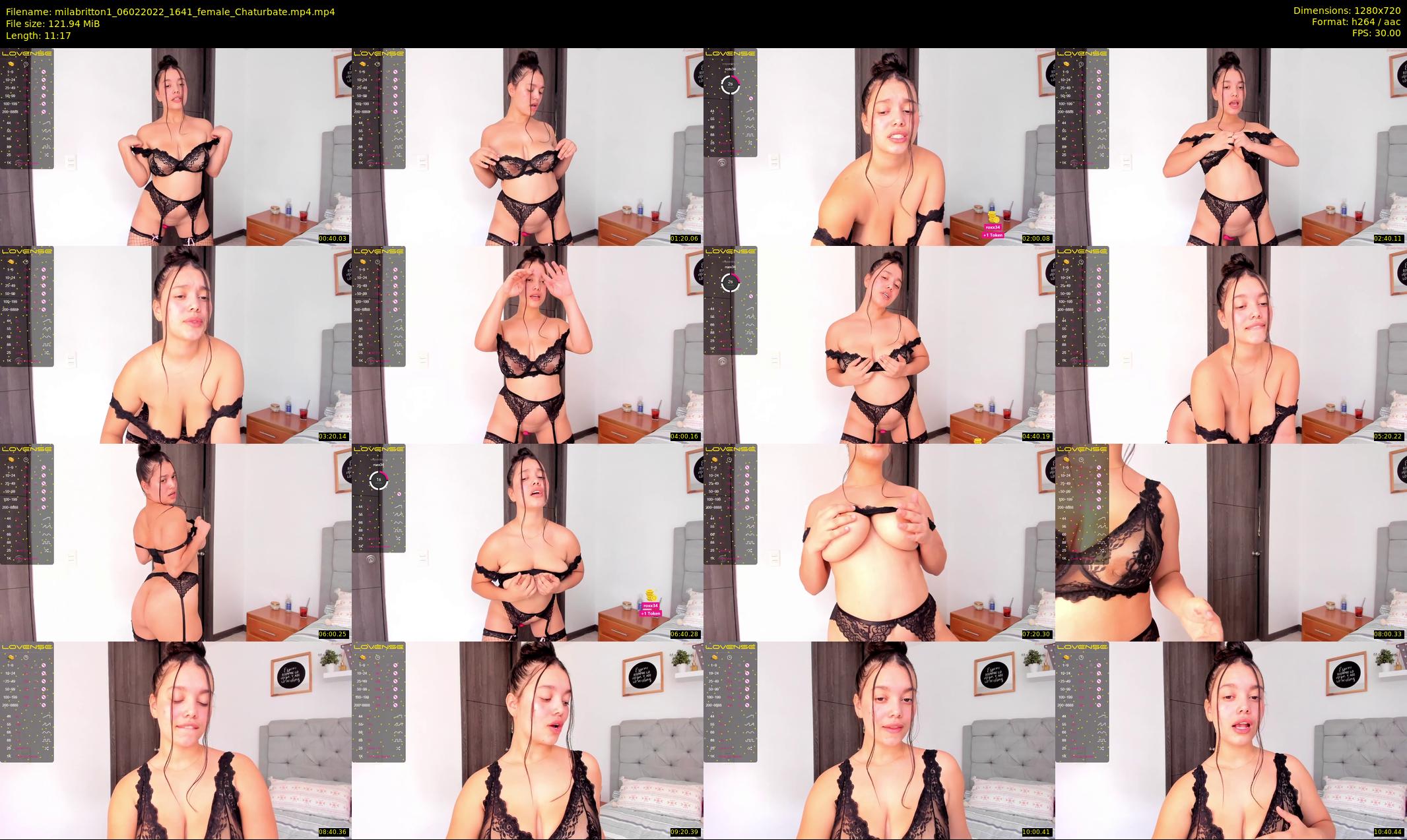 milabritton1 — 12 minute Chaturbate female cam show recording, 720p, Feb 6, 2022