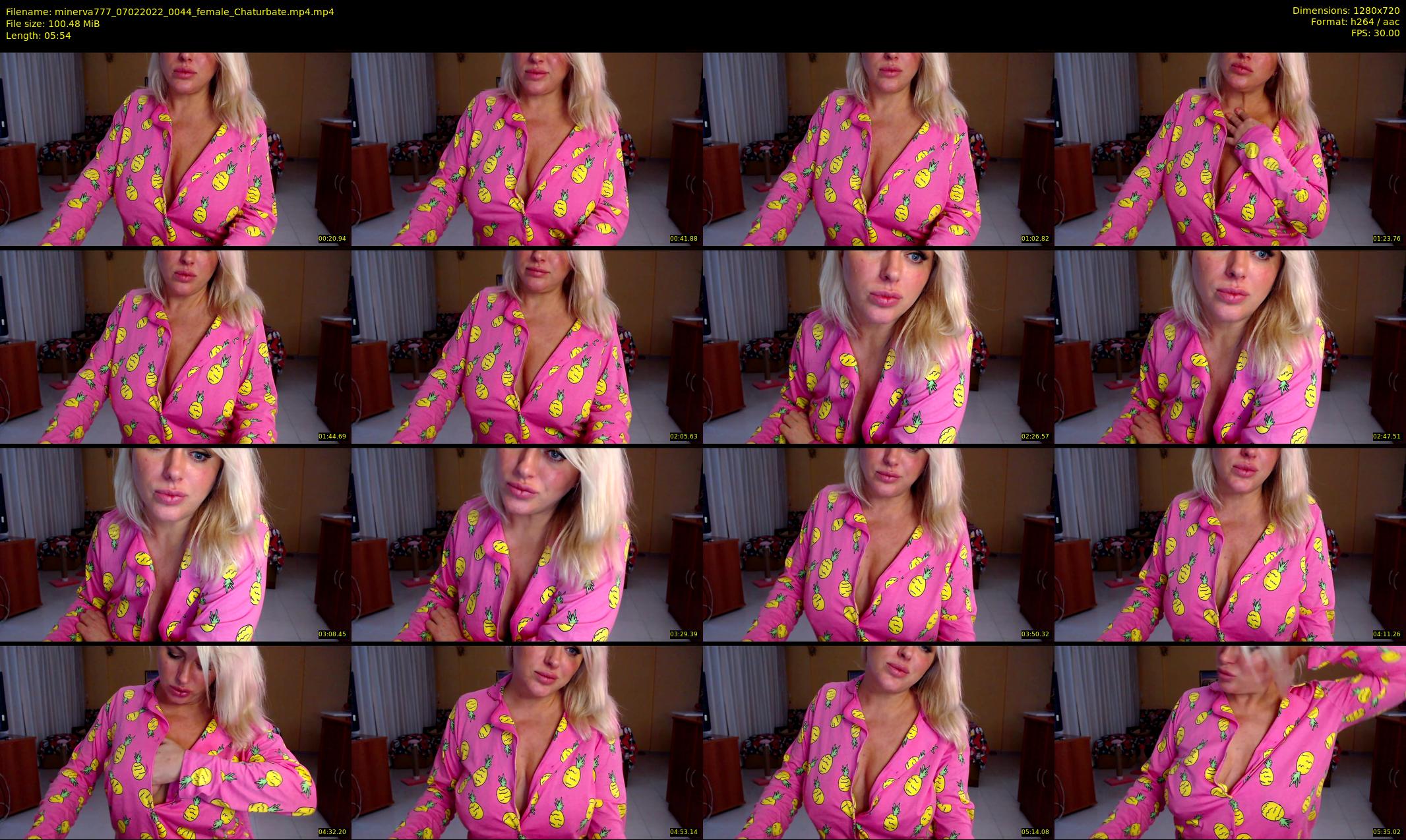 minerva777 — 6 minute Chaturbate female cam show recording, 720p, Feb 7, 2022