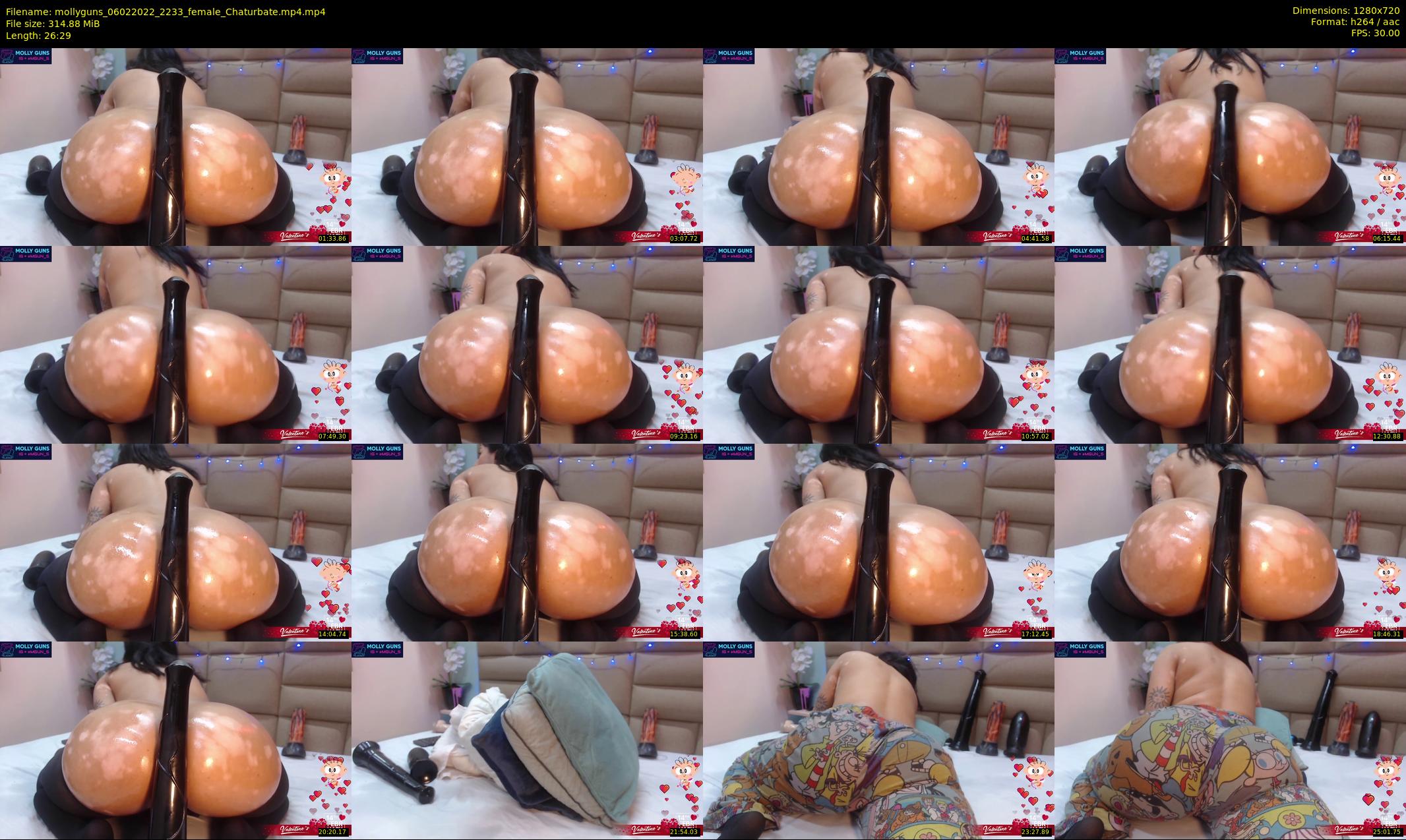 mollyguns — 27 minute Chaturbate female cam show recording, 720p, Feb 6, 2022