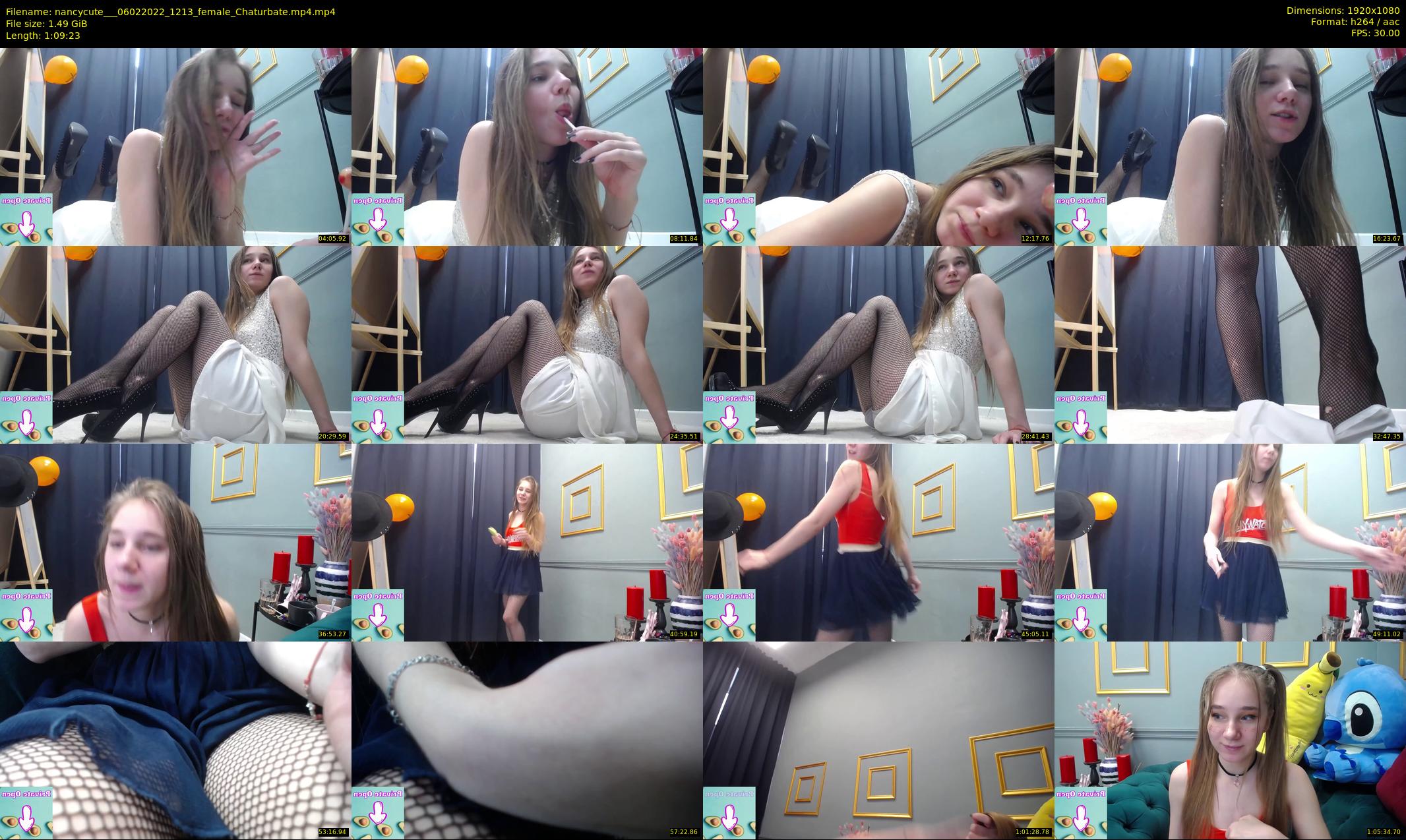 nancycute__ — 70 minute Chaturbate female cam show recording, 1080p, Feb 6, 2022