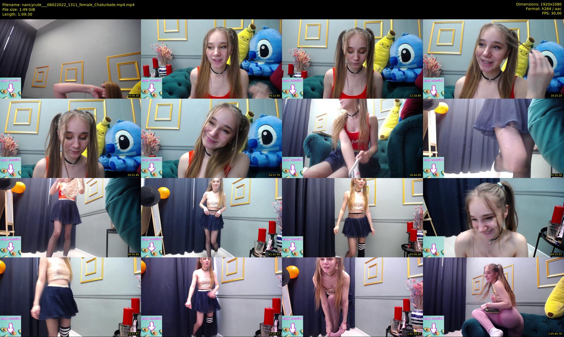 nancycute__ — 70 minute Chaturbate female cam show recording, 1080p, Feb 6, 2022