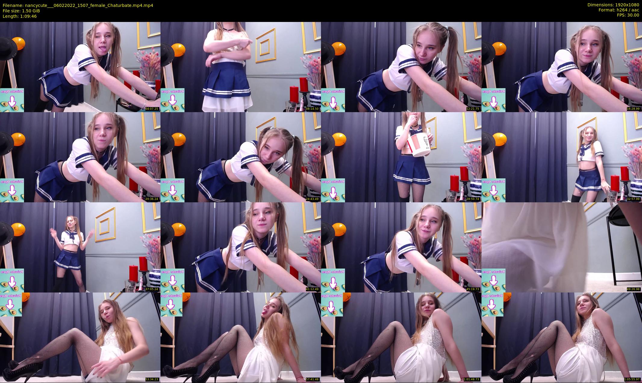 nancycute__ — 70 minute Chaturbate female cam show recording, 1080p, Feb 6, 2022