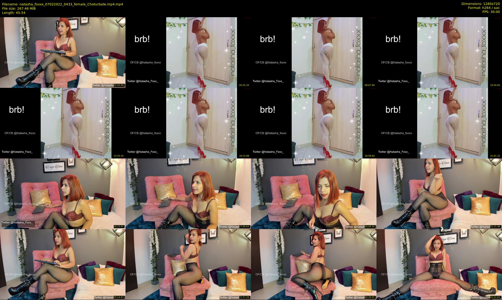 natasha_foxxx — 46 minute Chaturbate female cam show recording, 720p, Feb 7, 2022