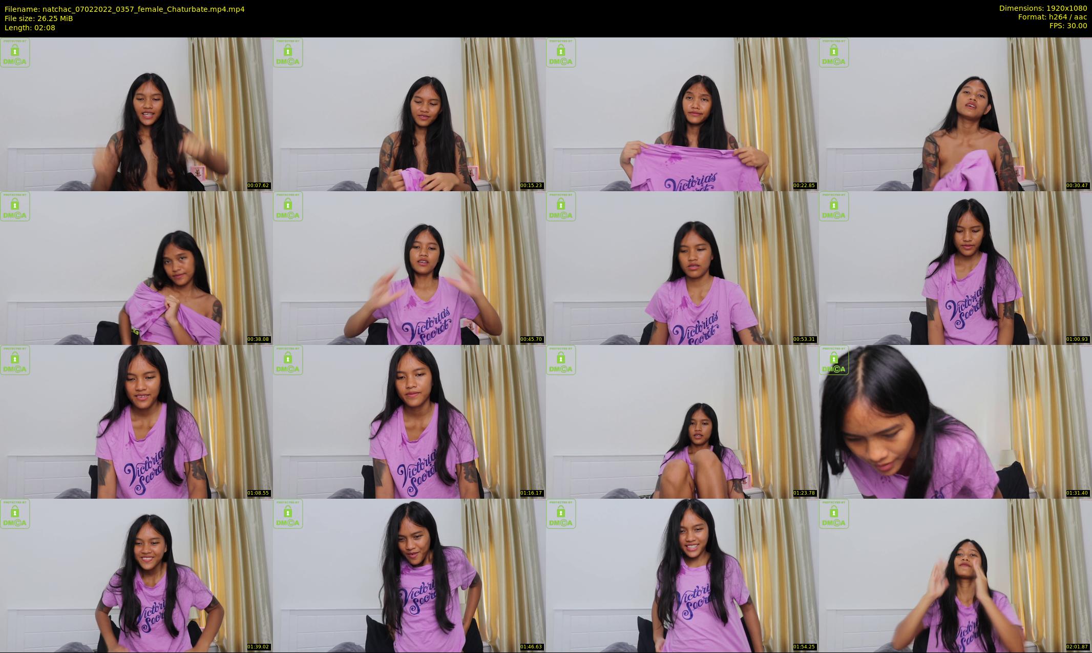 natchac — 3 minute Chaturbate female cam show recording, 1080p, Feb 7, 2022