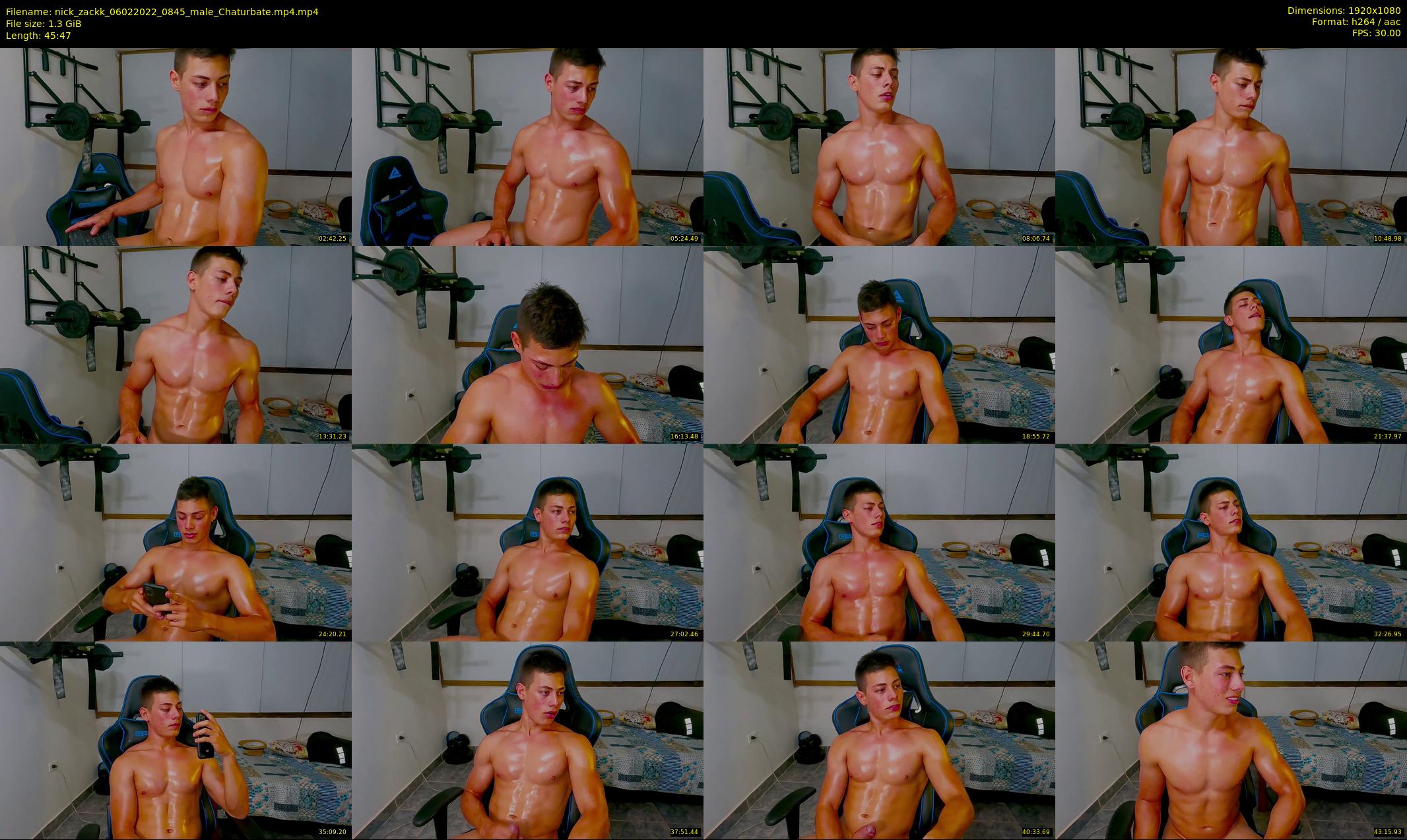 nick_zackk — 46 minute Chaturbate male cam show recording, 1080p, Feb 6, 2022