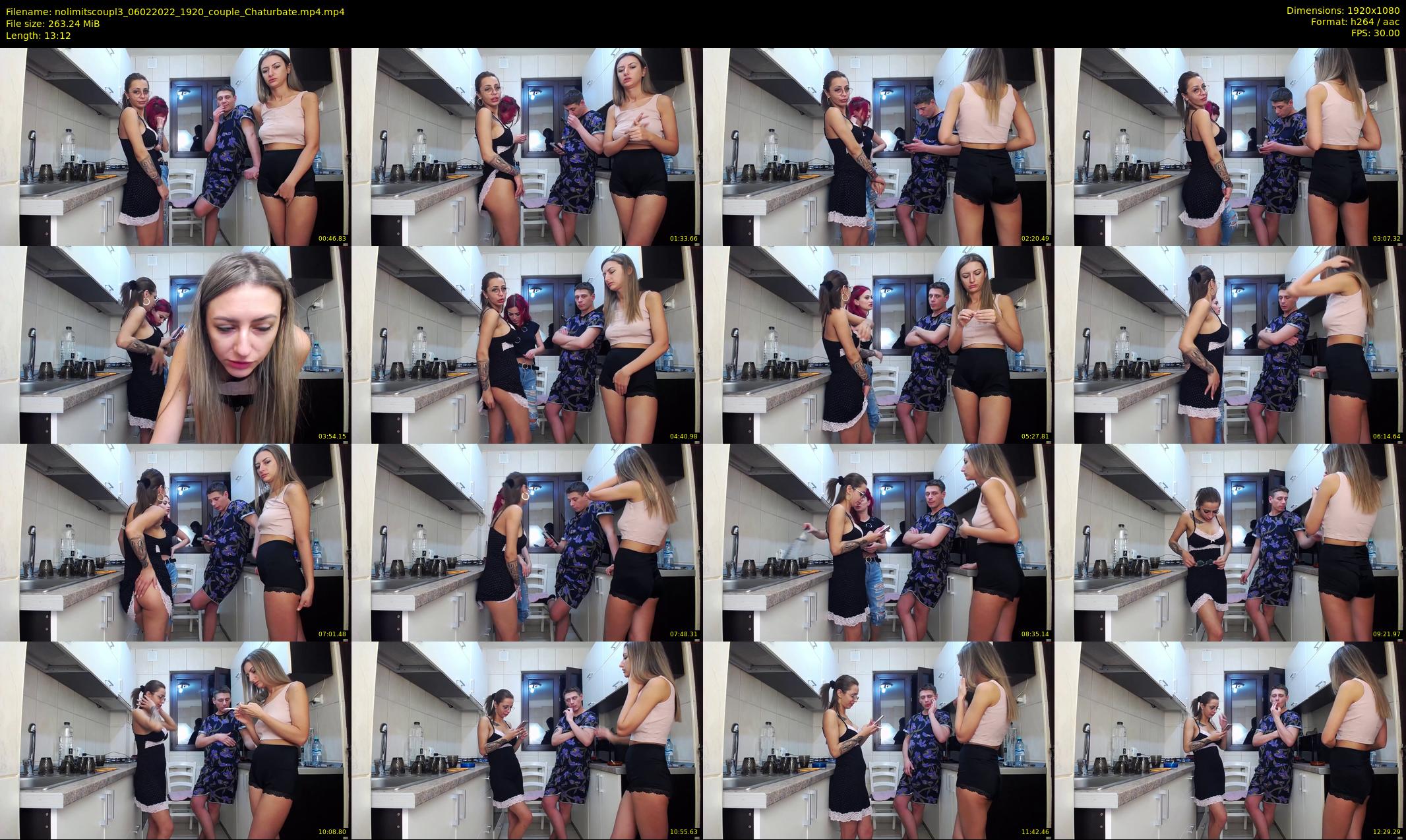 nolimitscoupl3 — 14 minute Chaturbate couple cam show recording, 1080p, Feb 6, 2022
