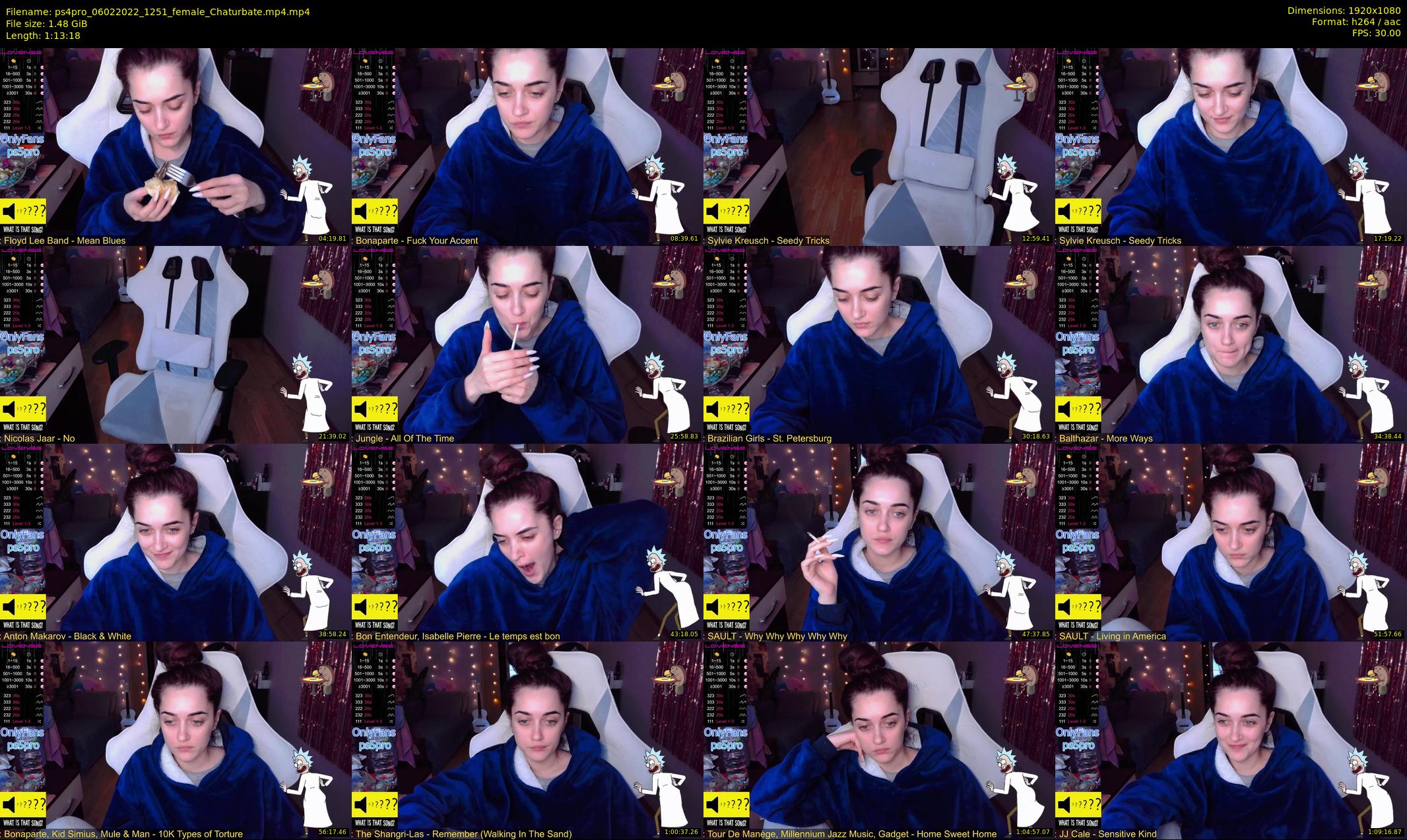ps4pro — 74 minute Chaturbate female cam show recording, 1080p, Feb 6, 2022