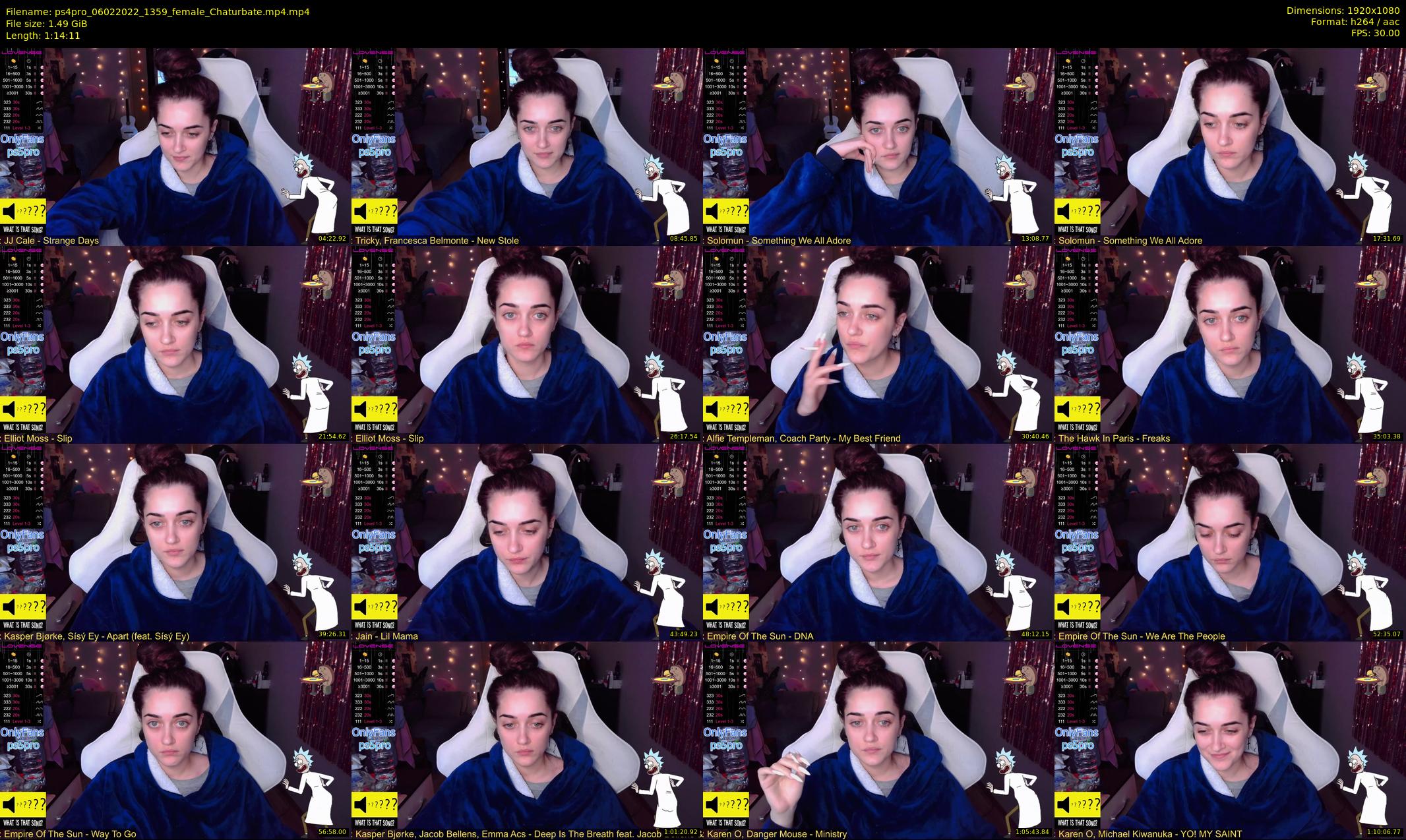 ps4pro — 75 minute Chaturbate female cam show recording, 1080p, Feb 6, 2022