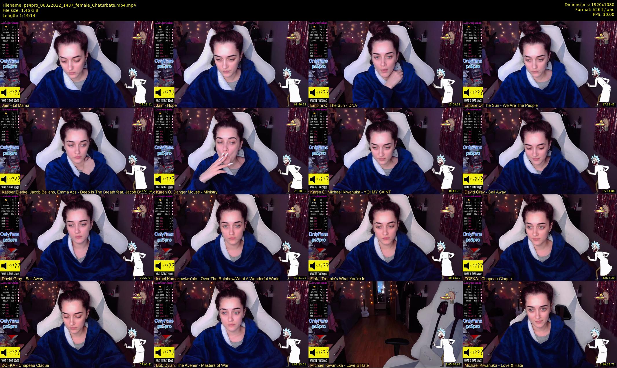 ps4pro — 75 minute Chaturbate female cam show recording, 1080p, Feb 6, 2022