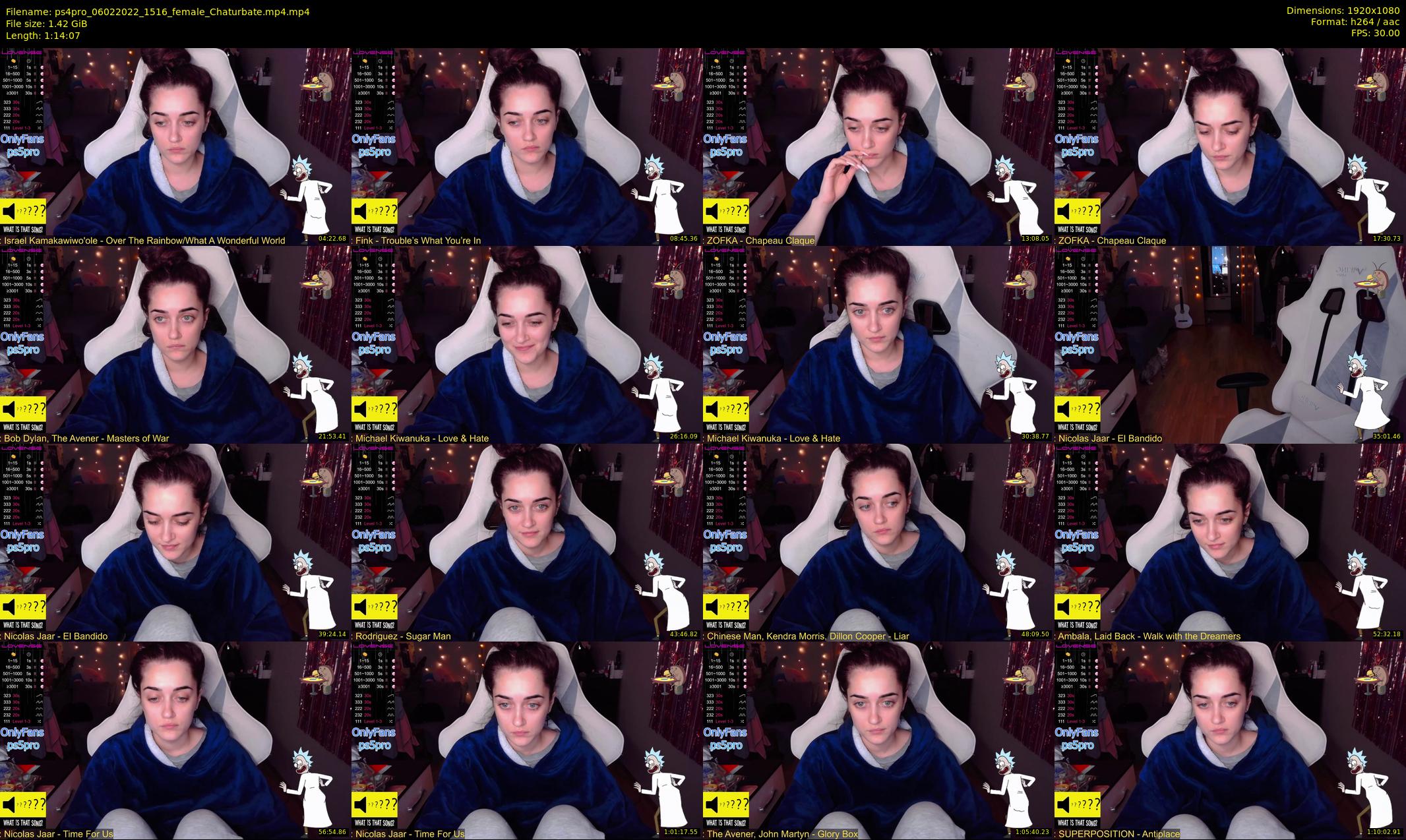 ps4pro — 75 minute Chaturbate female cam show recording, 1080p, Feb 6, 2022