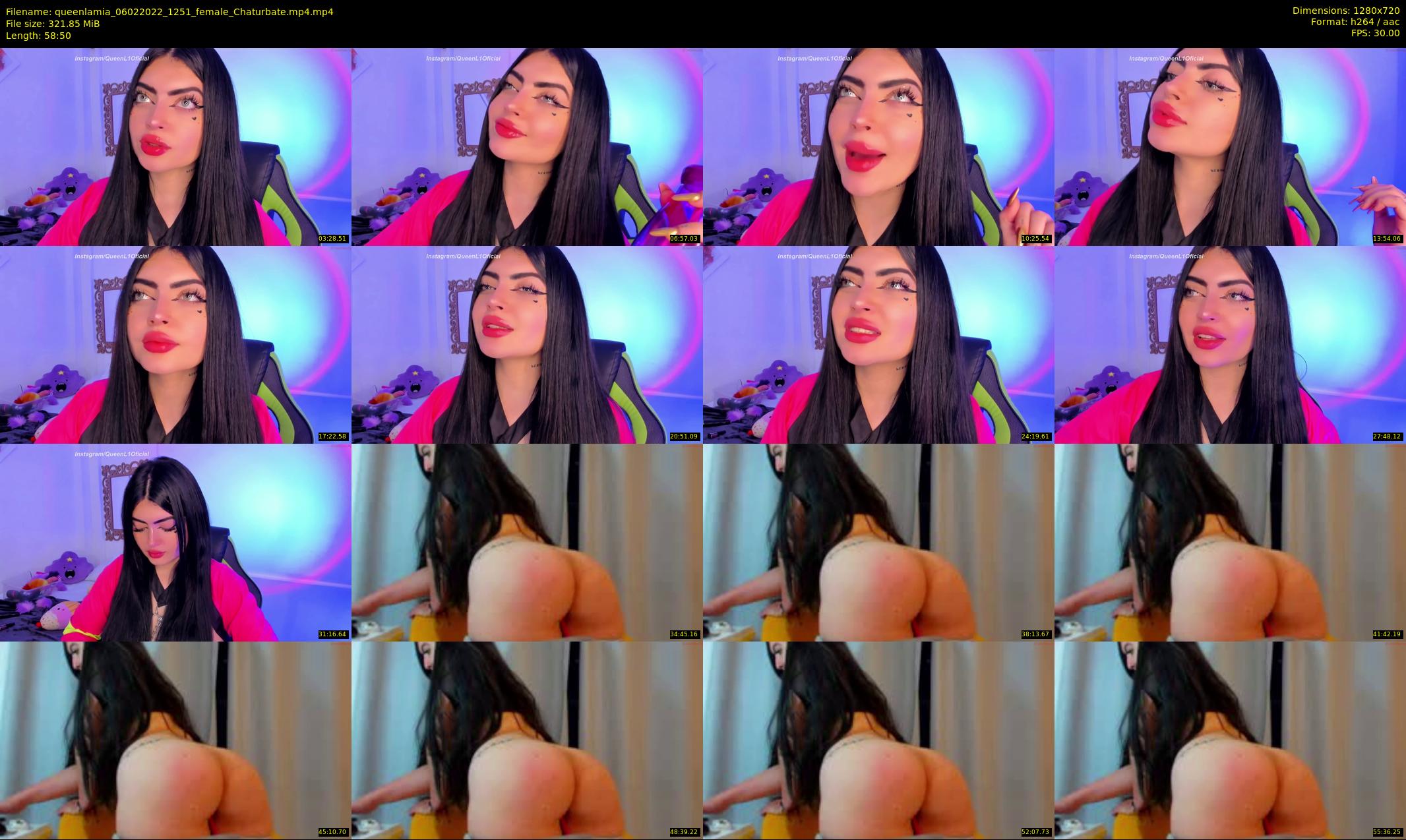 queenlamia — 59 minute Chaturbate female cam show recording, 720p, Feb 6, 2022