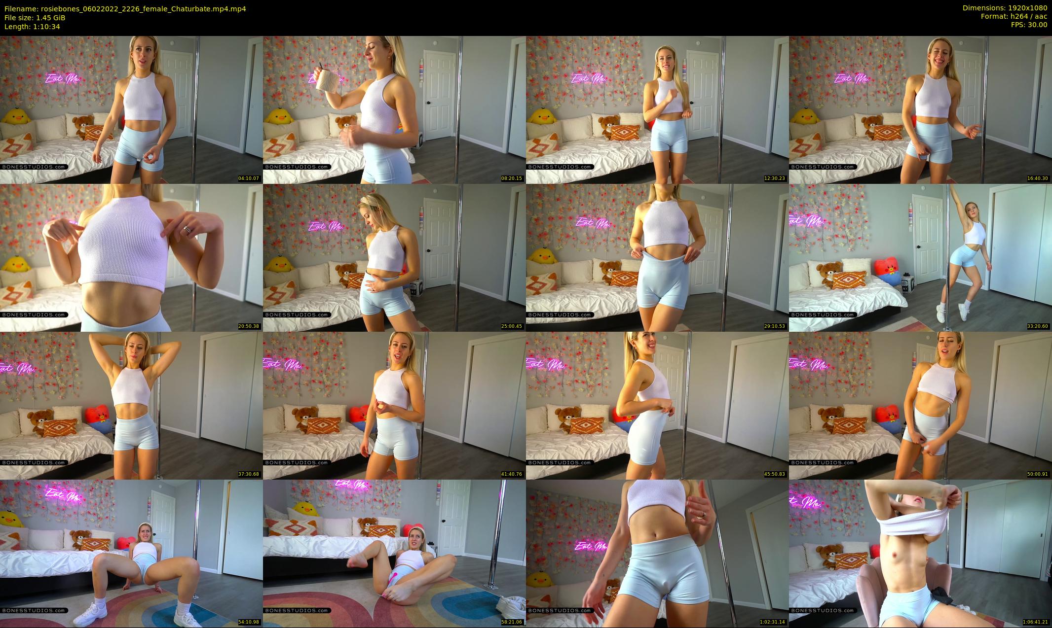 rosiebones — 71 minute Chaturbate female cam show recording, 1080p, Feb 6, 2022