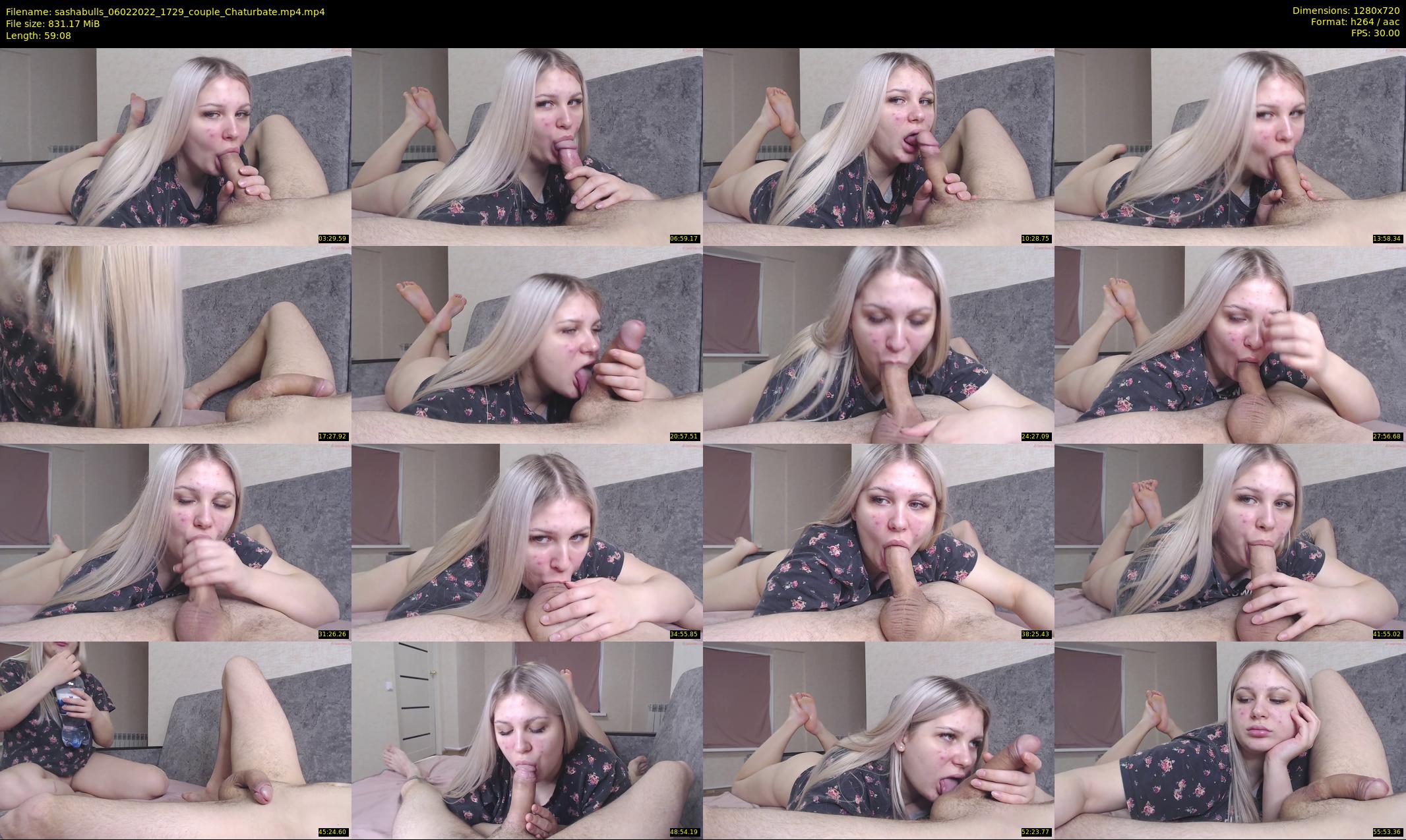 sashabulls — 60 minute Chaturbate couple cam show recording, 720p, Feb 6, 2022