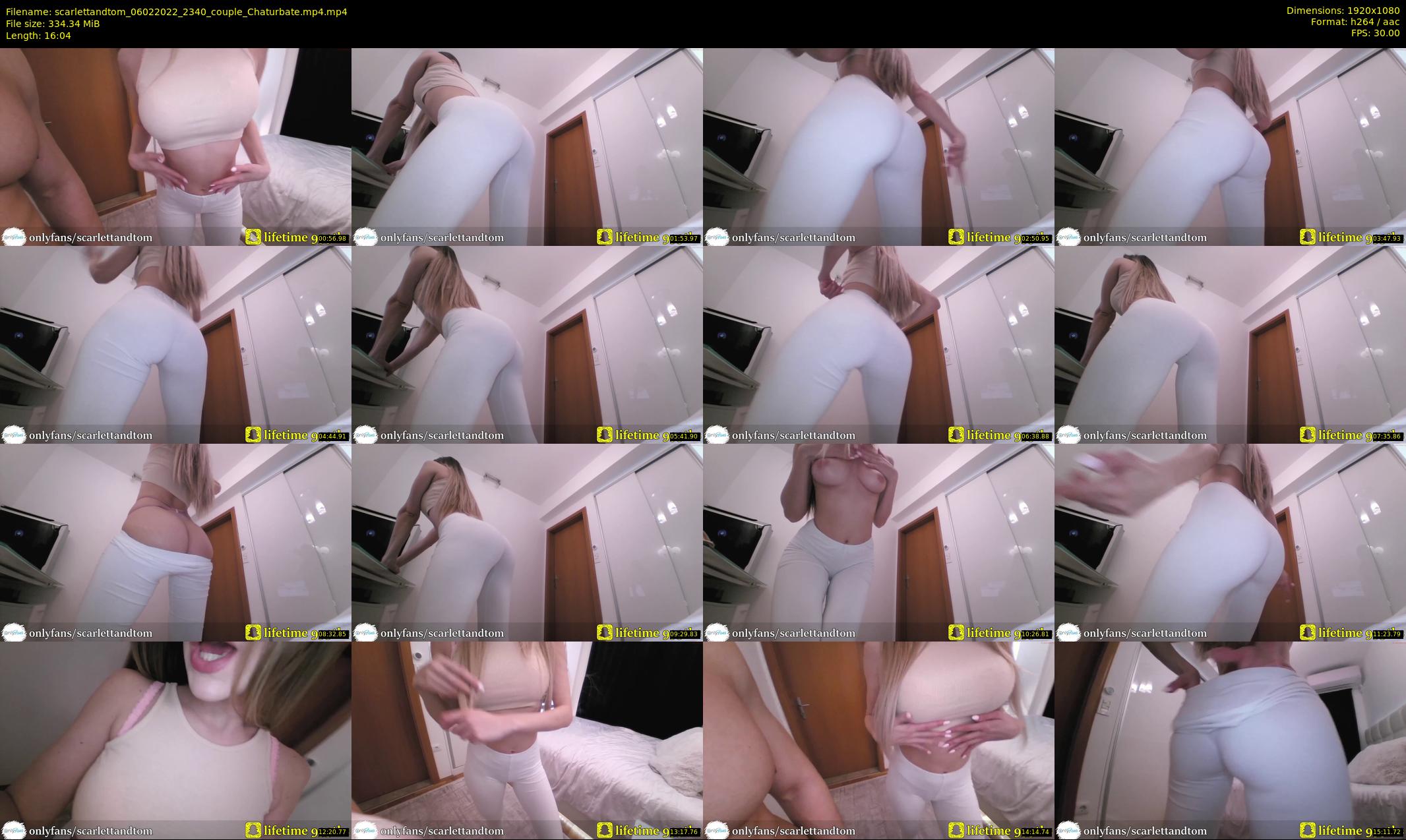 scarlettandtom — 17 minute Chaturbate couple cam show recording, 1080p, Feb 6, 2022