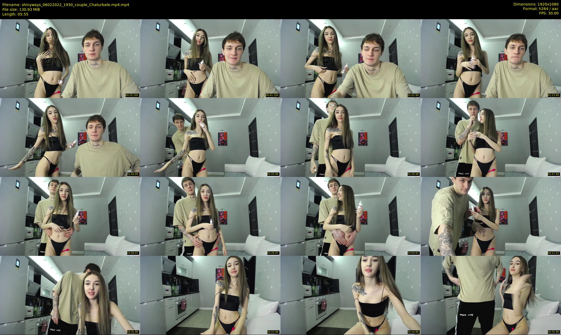 shinyways — 6 minute Chaturbate couple cam show recording, 1080p, Feb 6, 2022