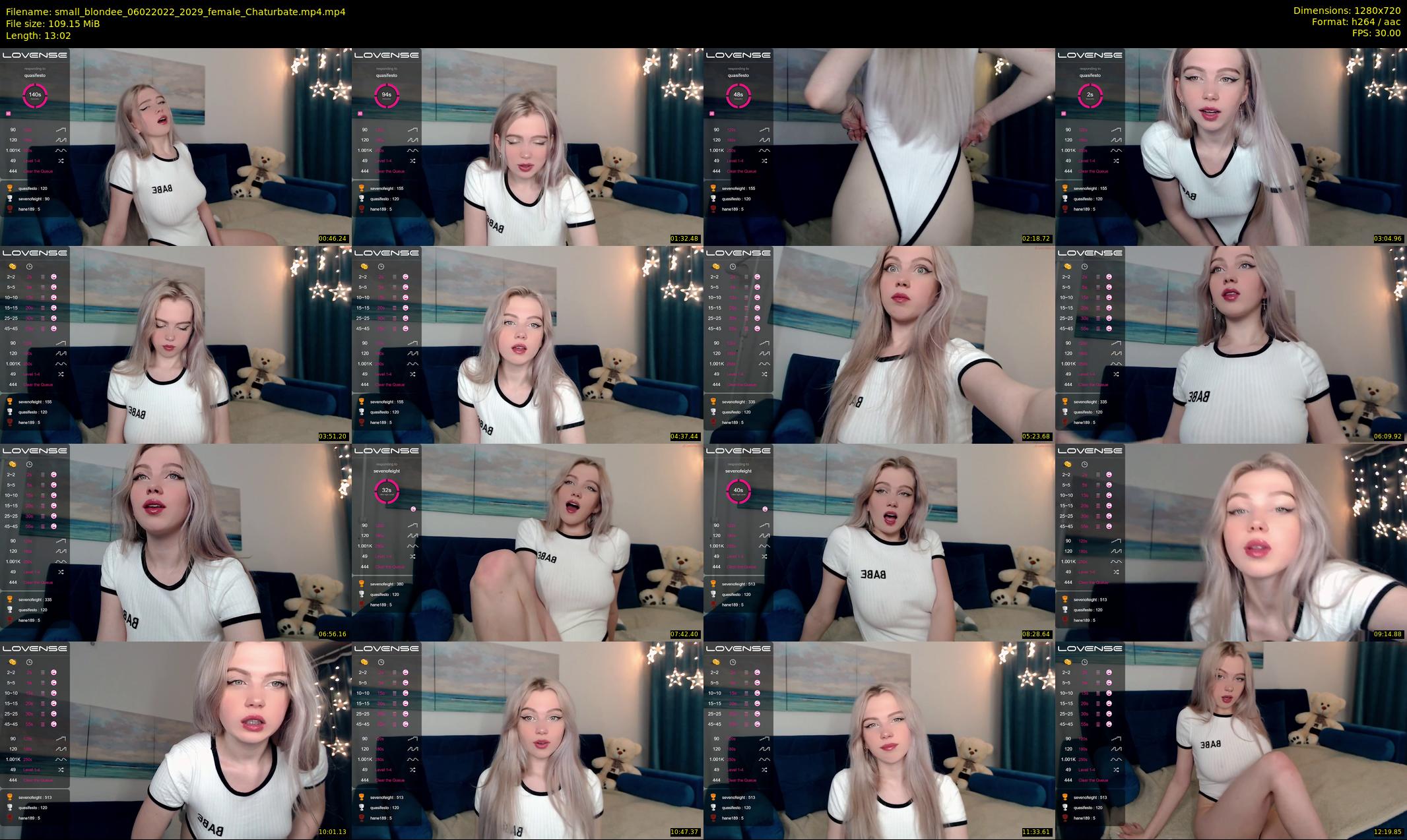 small_blondee — 14 minute Chaturbate female cam show recording, 720p, Feb 6, 2022