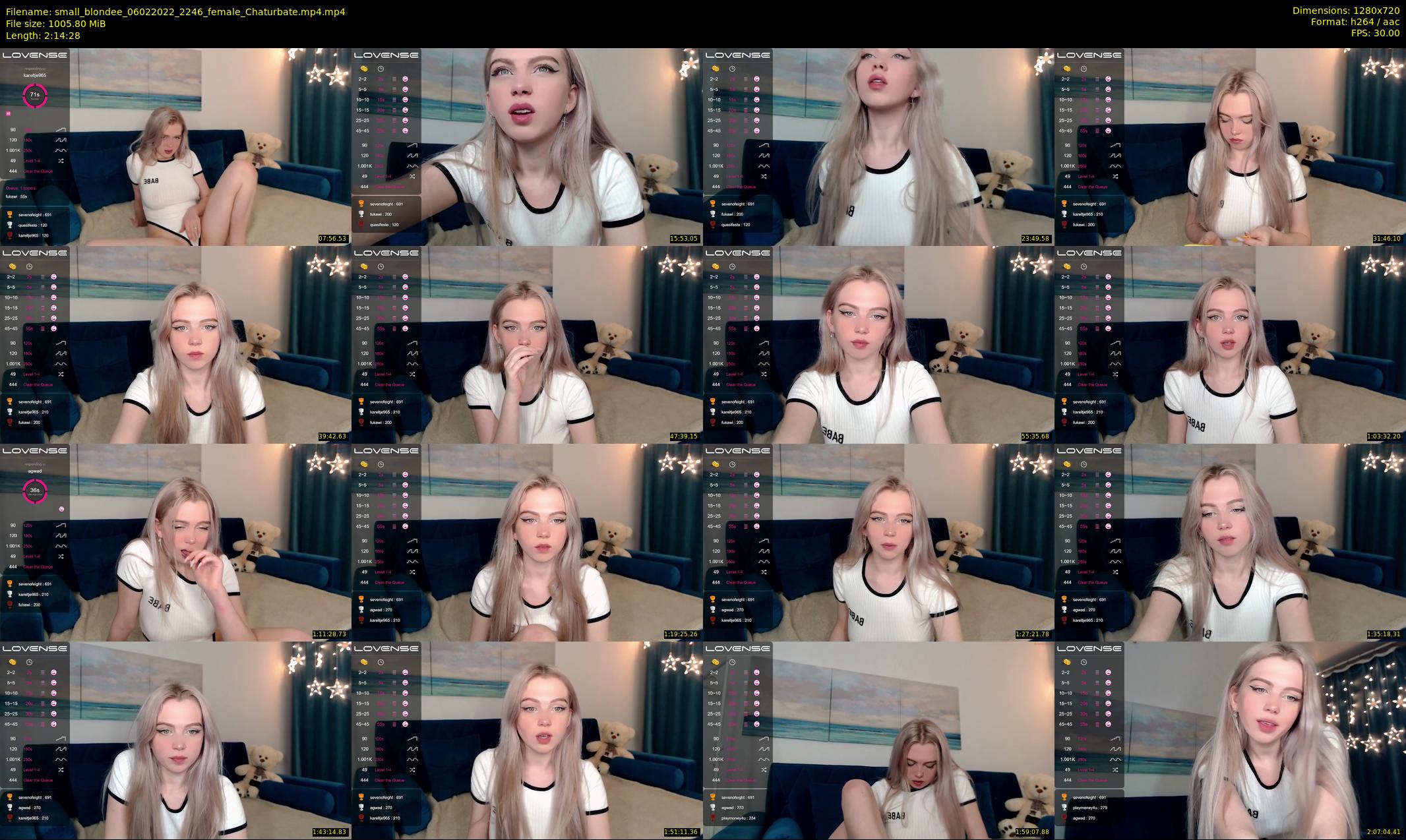small_blondee — 135 minute Chaturbate female cam show recording, 720p, Feb 6, 2022
