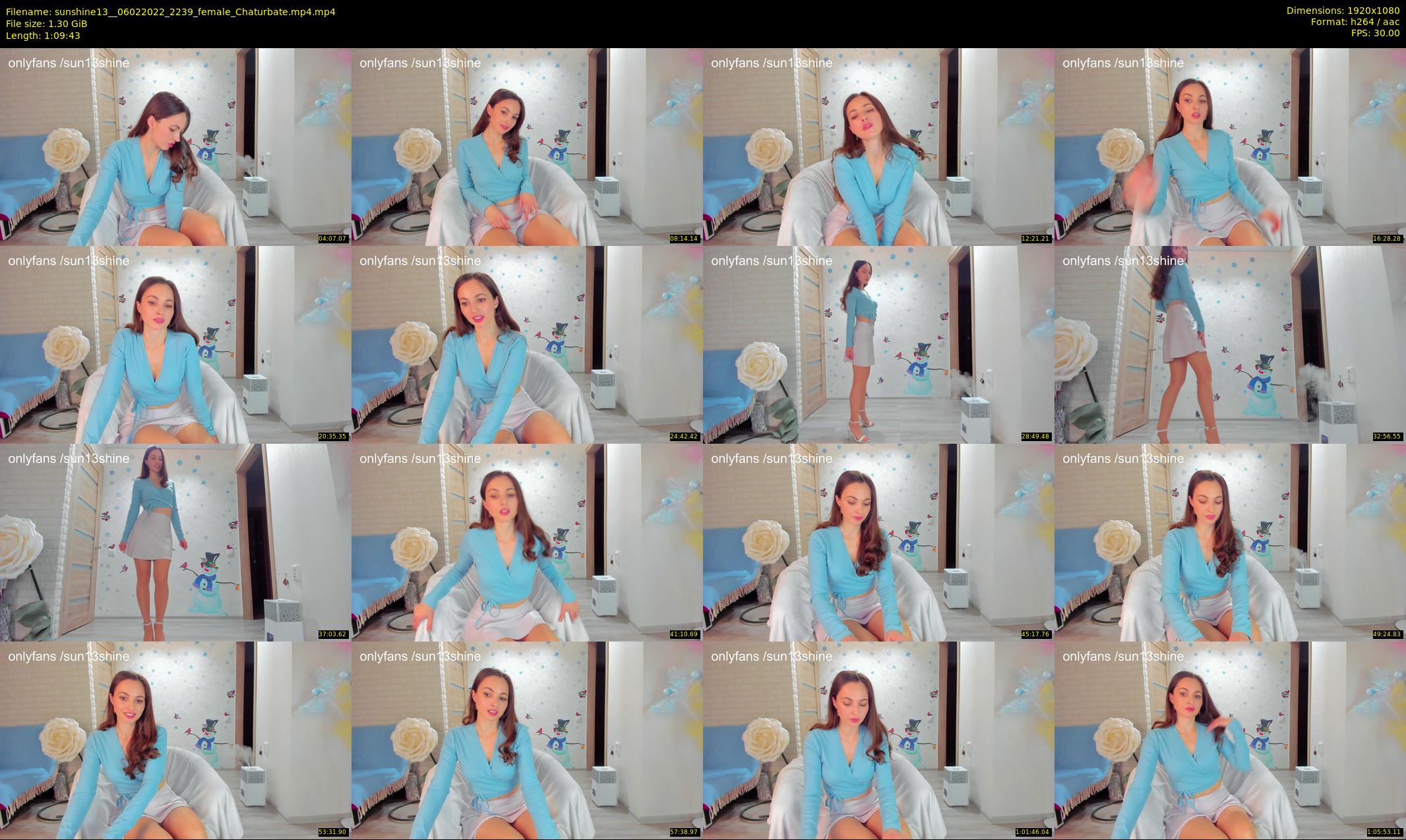 sunshine13_ — 70 minute Chaturbate female cam show recording, 1080p, Feb 6, 2022