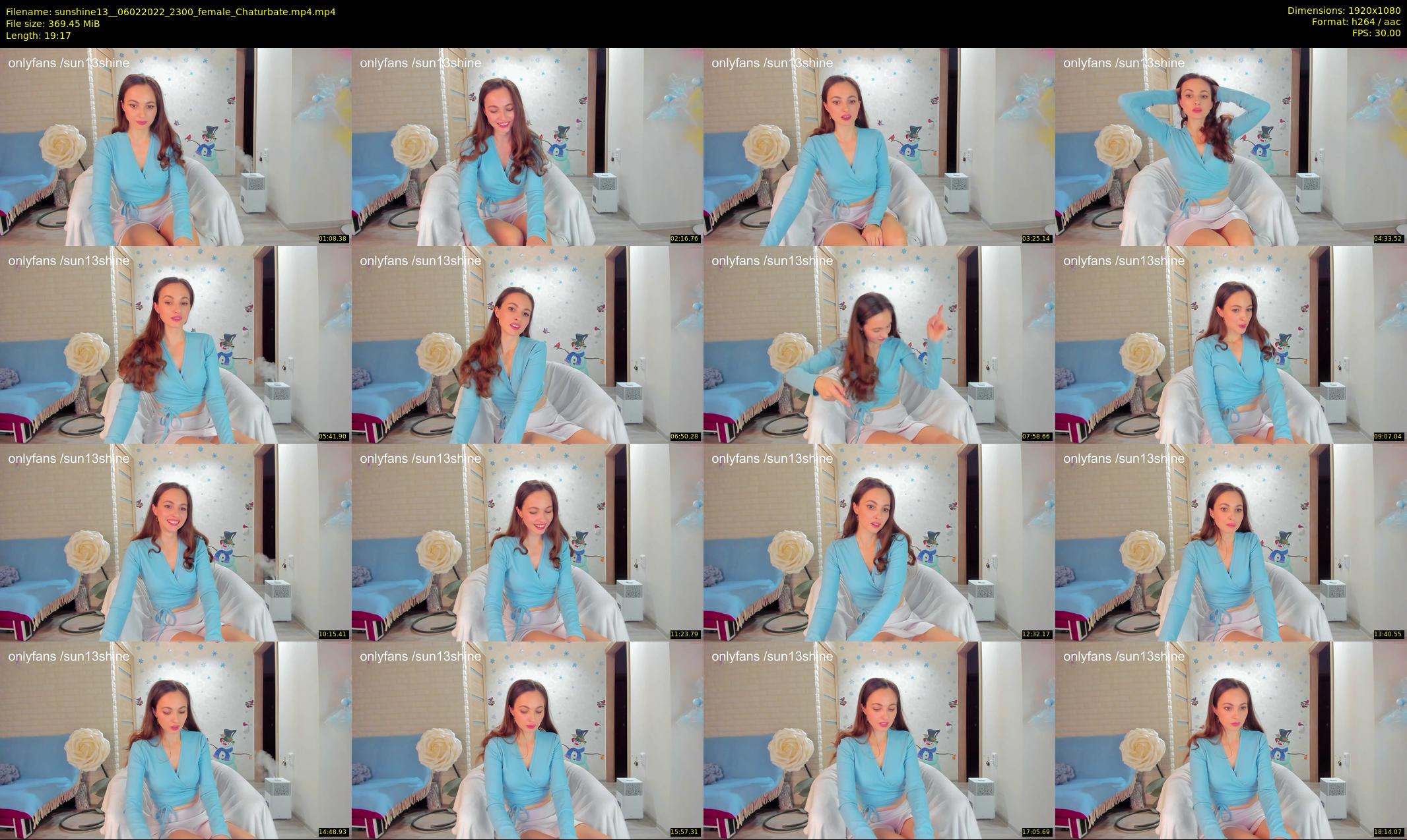 sunshine13_ — 20 minute Chaturbate female cam show recording, 1080p, Feb 6, 2022