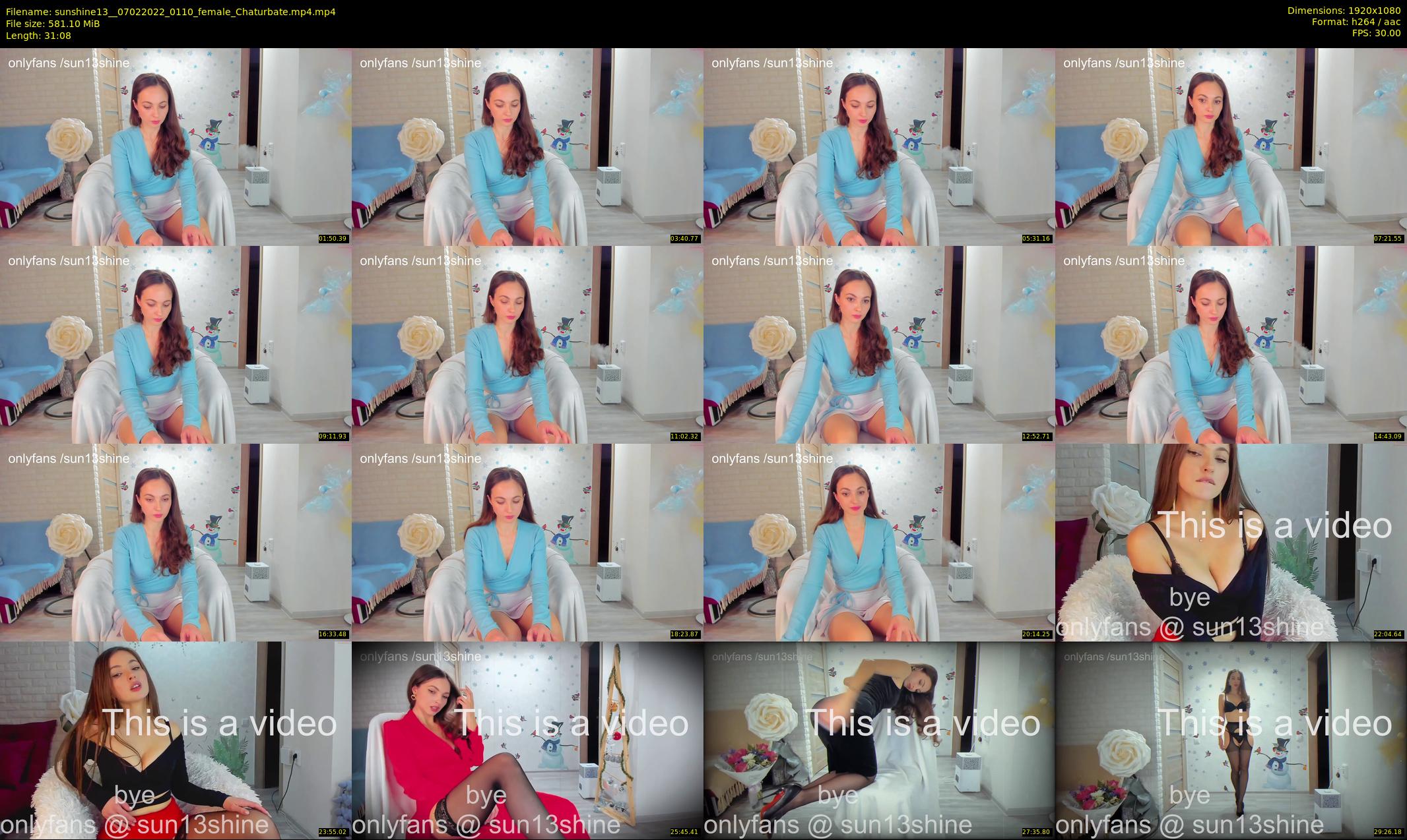 sunshine13_ — 32 minute Chaturbate female cam show recording, 1080p, Feb 7, 2022