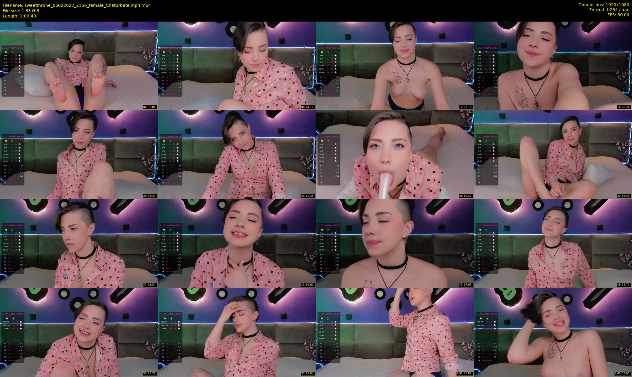 sweetthrone — 70 minute Chaturbate couple cam show recording, 1080p, Feb 6, 2022