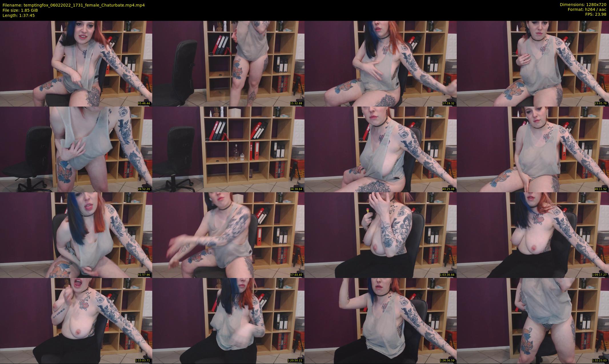 temptingfox — 98 minute Chaturbate female cam show recording, 720p, Feb 6, 2022