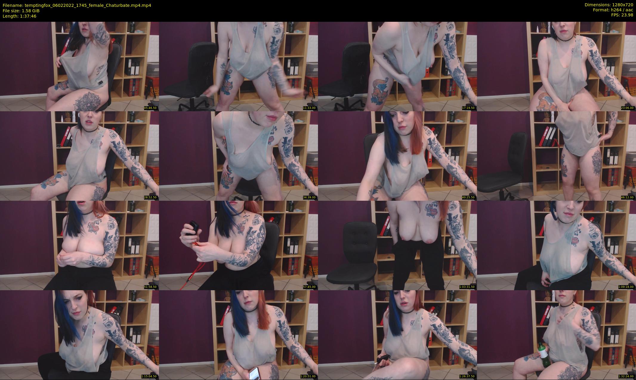 temptingfox — 98 minute Chaturbate female cam show recording, 720p, Feb 6, 2022