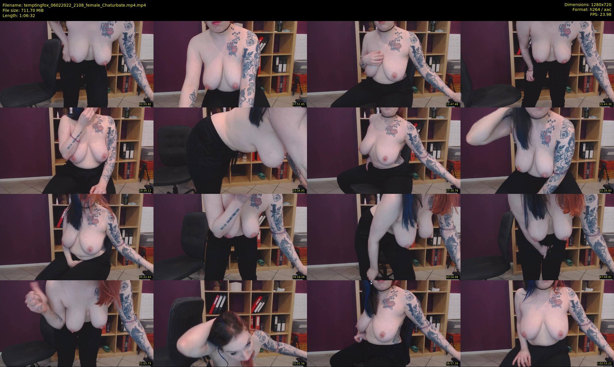 temptingfox — 67 minute Chaturbate female cam show recording, 720p, Feb 6, 2022