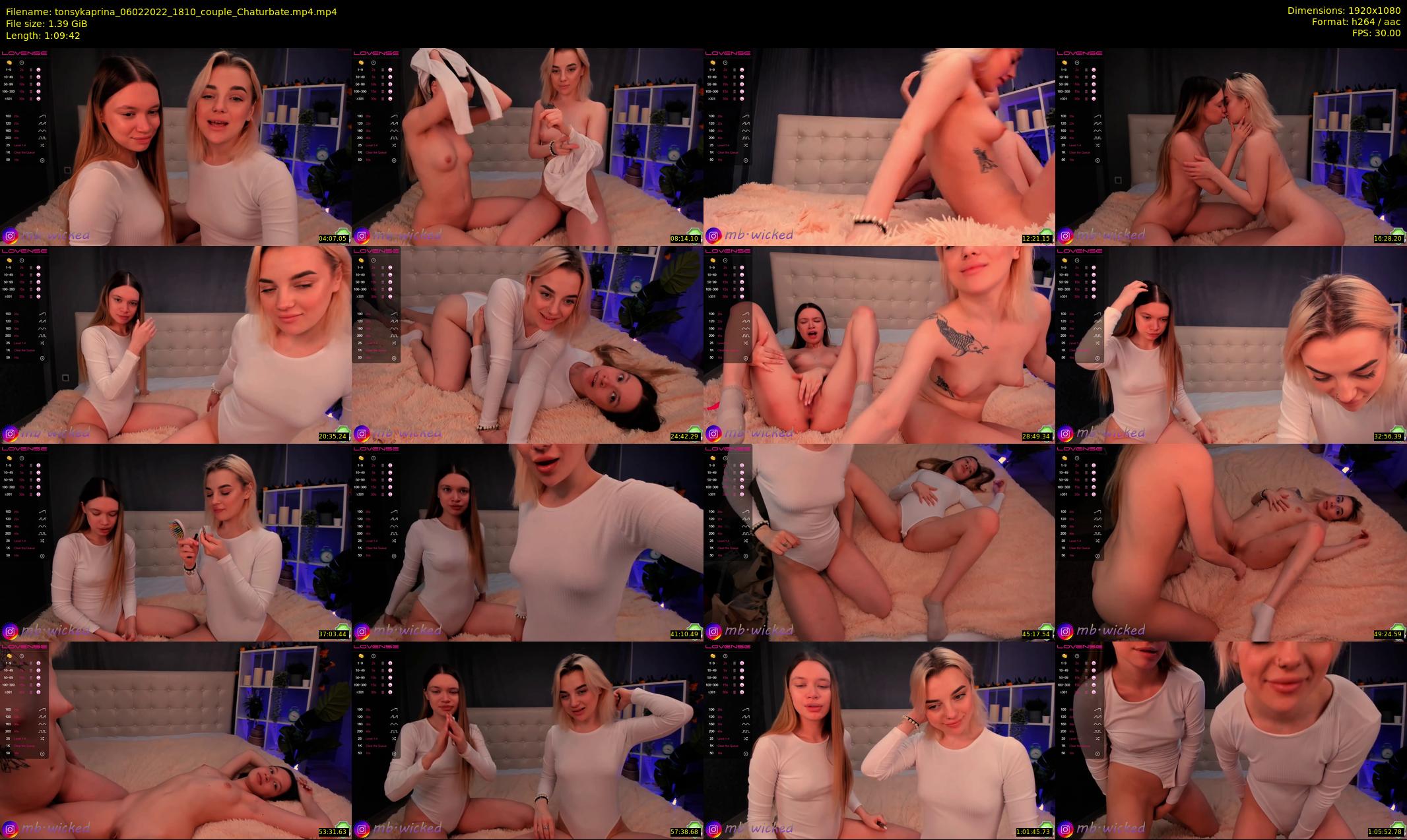 tonsykaprina — 70 minute Chaturbate couple cam show recording, 1080p, Feb 6, 2022