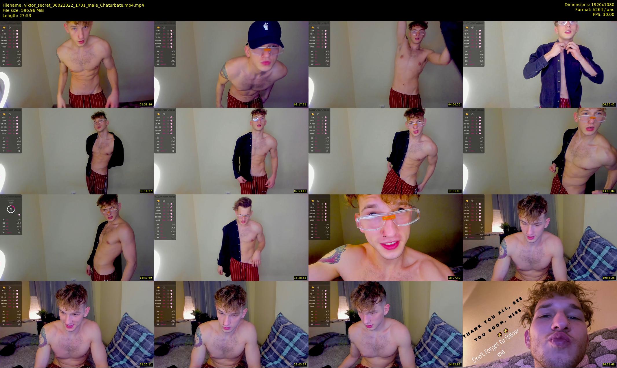 viktor_secret — 28 minute Chaturbate male cam show recording, 1080p, Feb 6, 2022