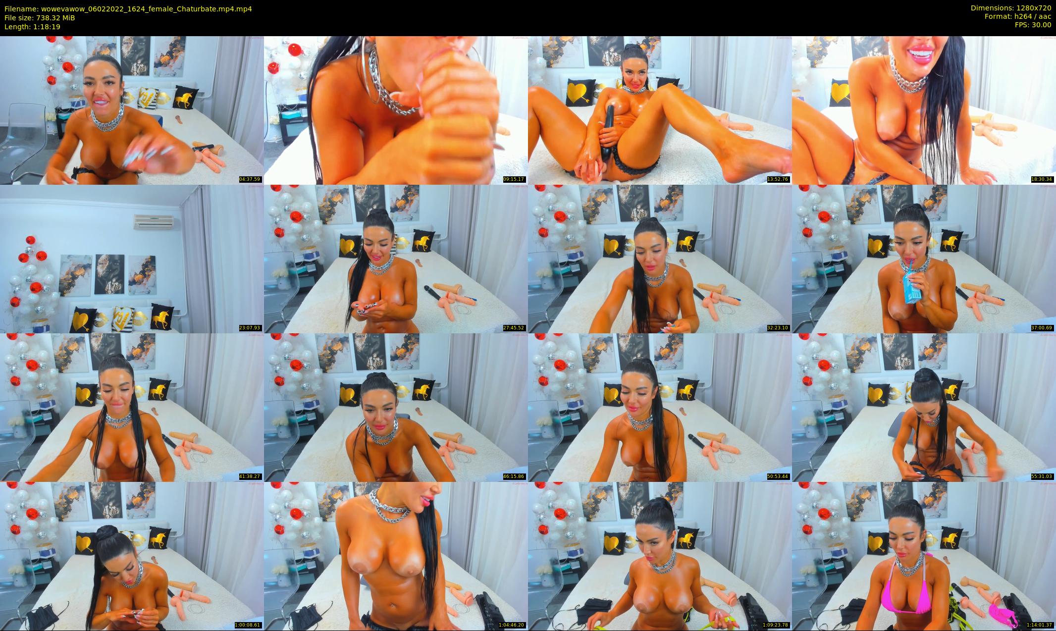 wowevawow — 79 minute Chaturbate female cam show recording, 720p, Feb 6, 2022