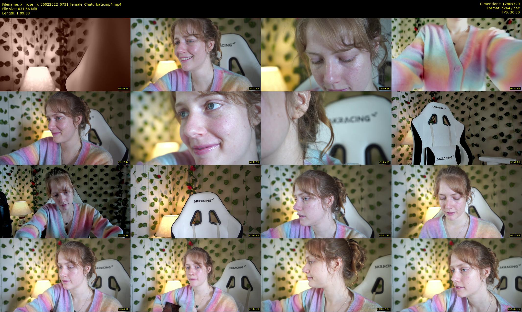 x__rose__x — 70 minute Chaturbate female cam show recording, 720p, Feb 6, 2022