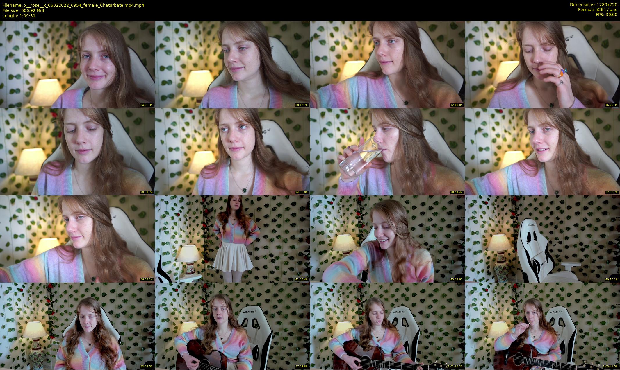 x__rose__x — 70 minute Chaturbate female cam show recording, 720p, Feb 6, 2022