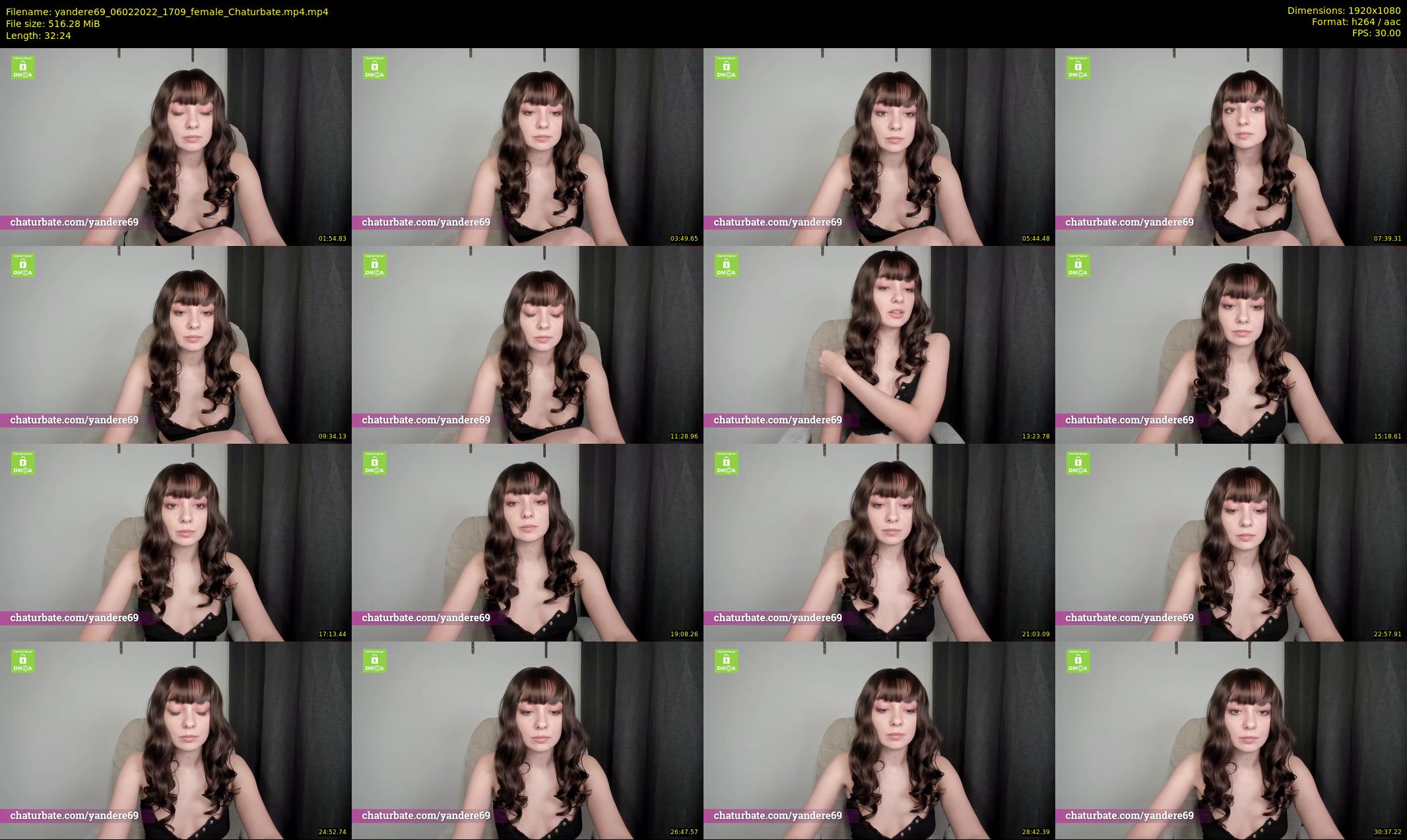 yandere69 — 33 minute Chaturbate female cam show recording, 1080p, Feb 6, 2022