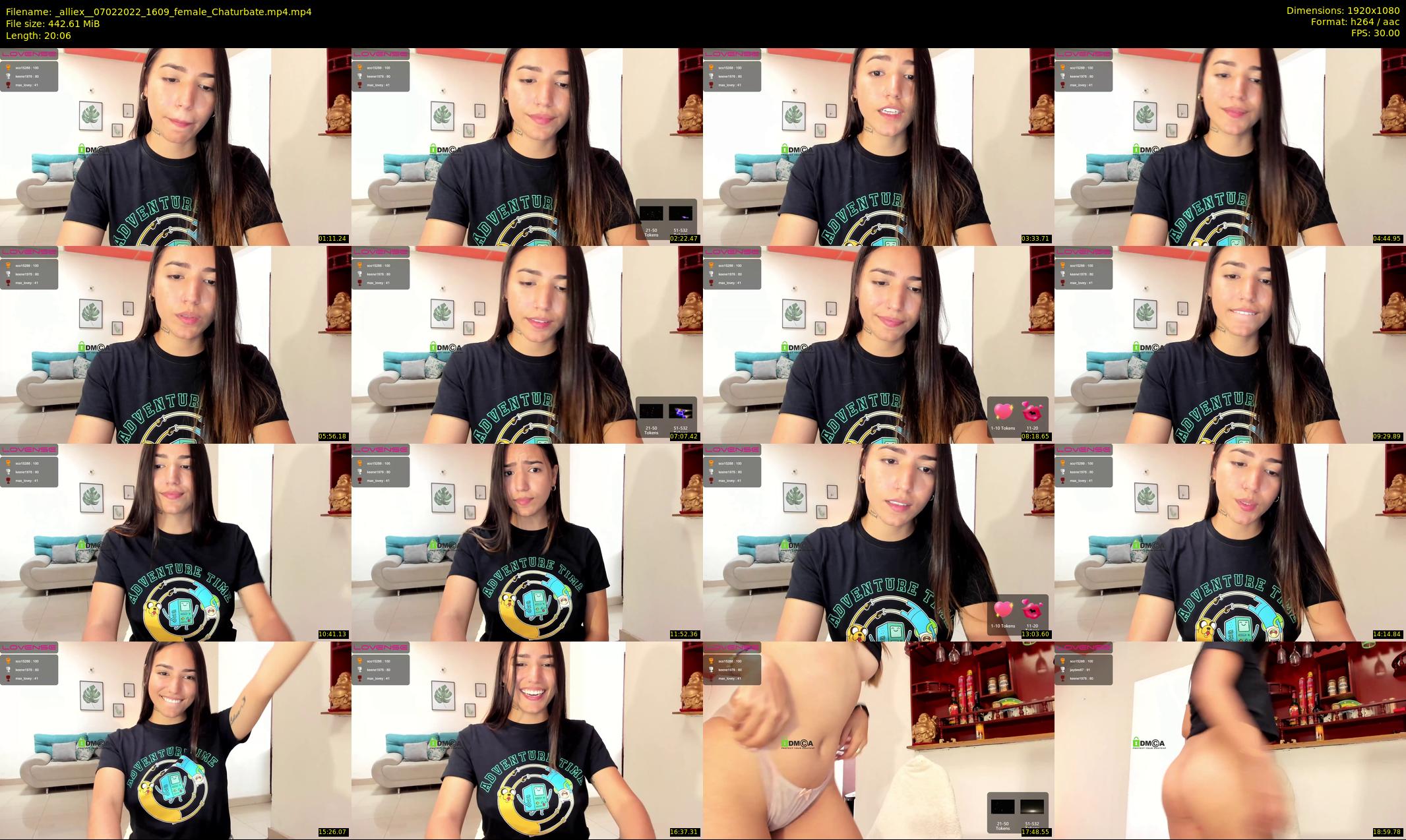 _alliex_ — 21 minute Chaturbate female cam show recording, 1080p, Feb 7, 2022