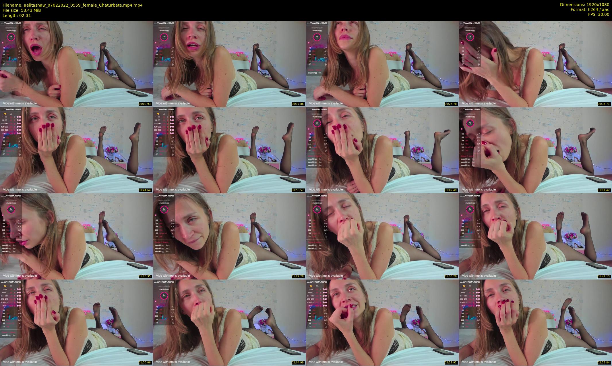 aelitashaw — 3 minute Chaturbate female cam show recording, 1080p, Feb 7, 2022