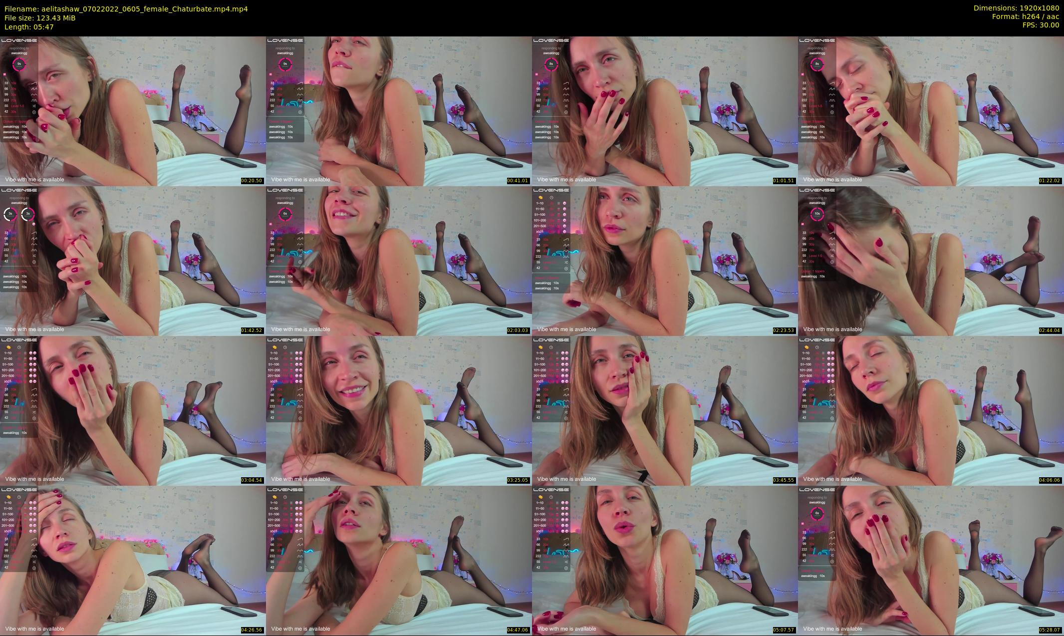 aelitashaw — 6 minute Chaturbate female cam show recording, 1080p, Feb 7, 2022