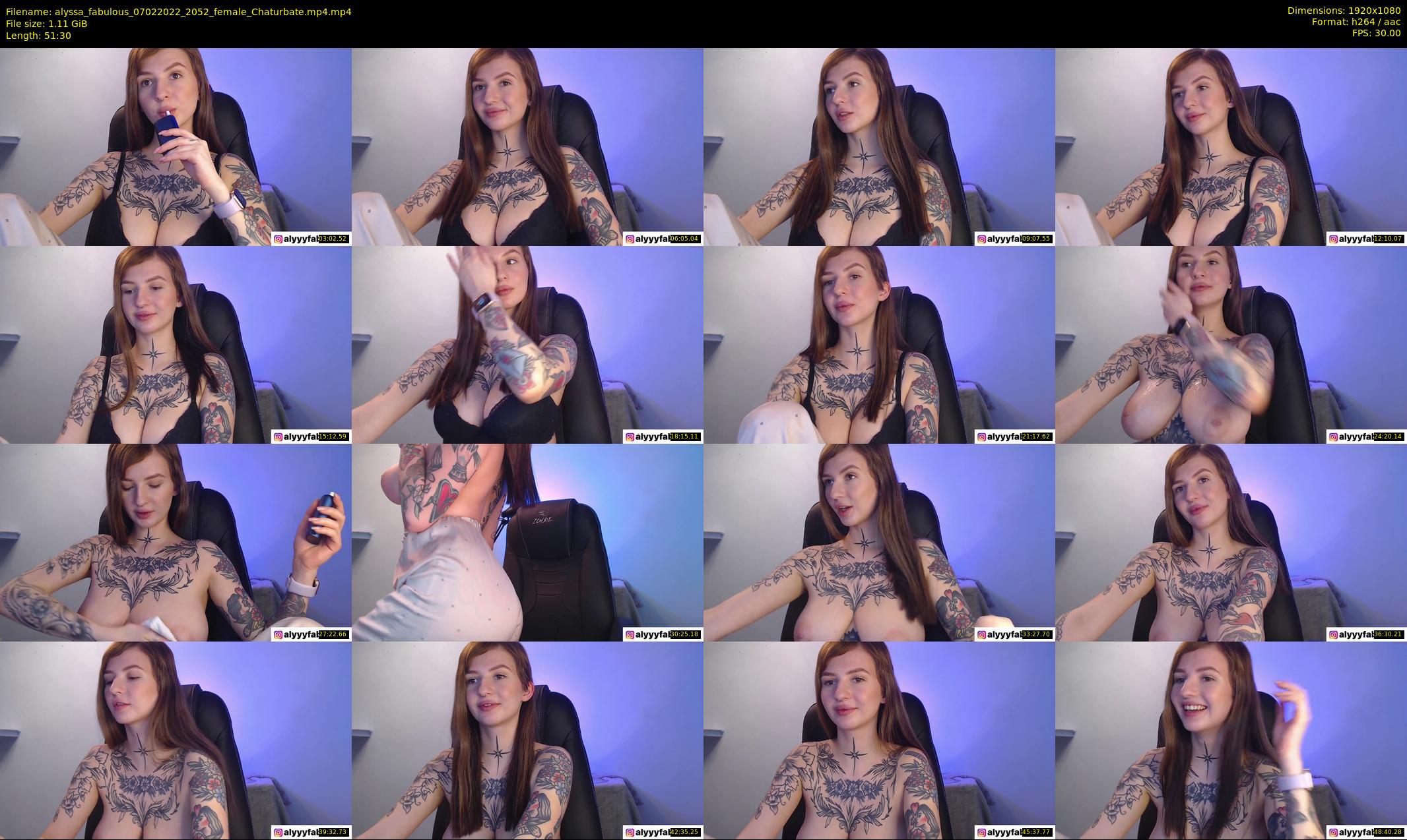 alyssa_fabulous — 52 minute Chaturbate female cam show recording, 1080p, Feb 7, 2022
