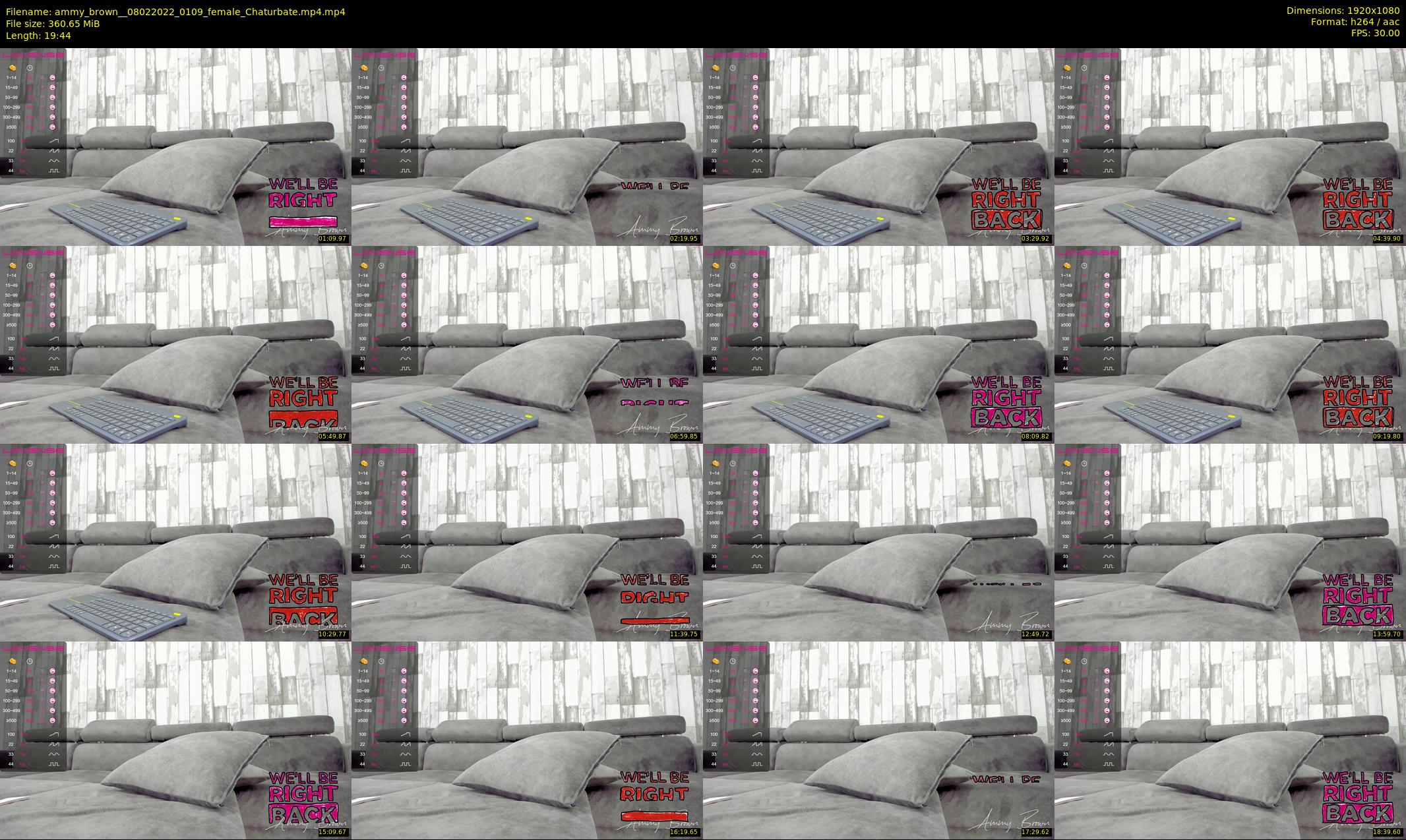 ammy_brown_ — 20 minute Chaturbate female cam show recording, 1080p, Feb 8, 2022