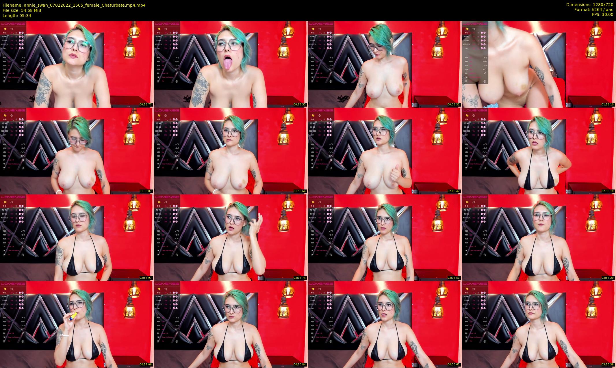 annie_swan — 6 minute Chaturbate female cam show recording, 720p, Feb 7, 2022