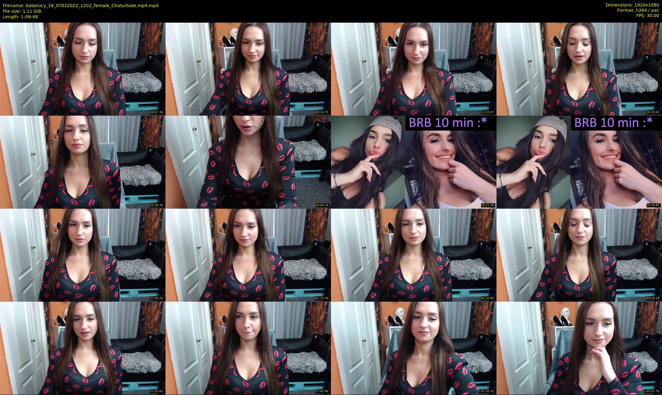 babelucy_18 — 70 minute Chaturbate female cam show recording, 1080p, Feb 7, 2022